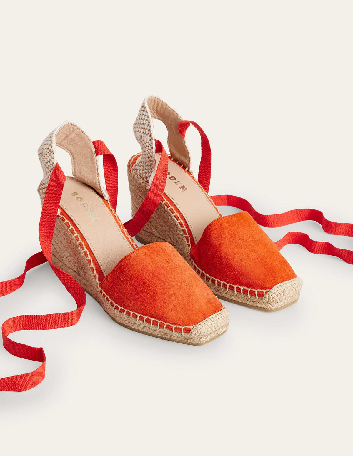 Esme Espadrille Wedges-Vermillon Red-2