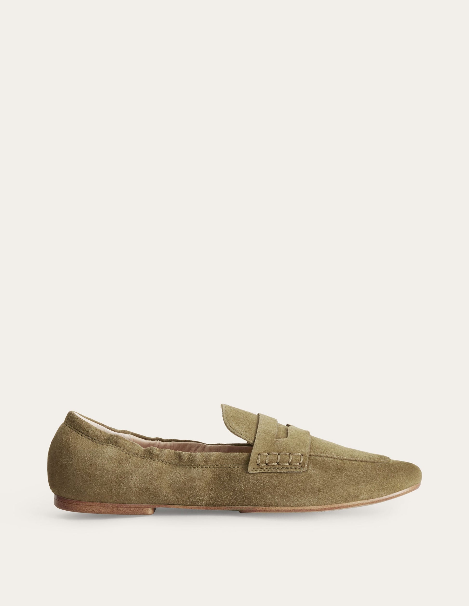 Flexible Sole Loafers-Deep Olive-1