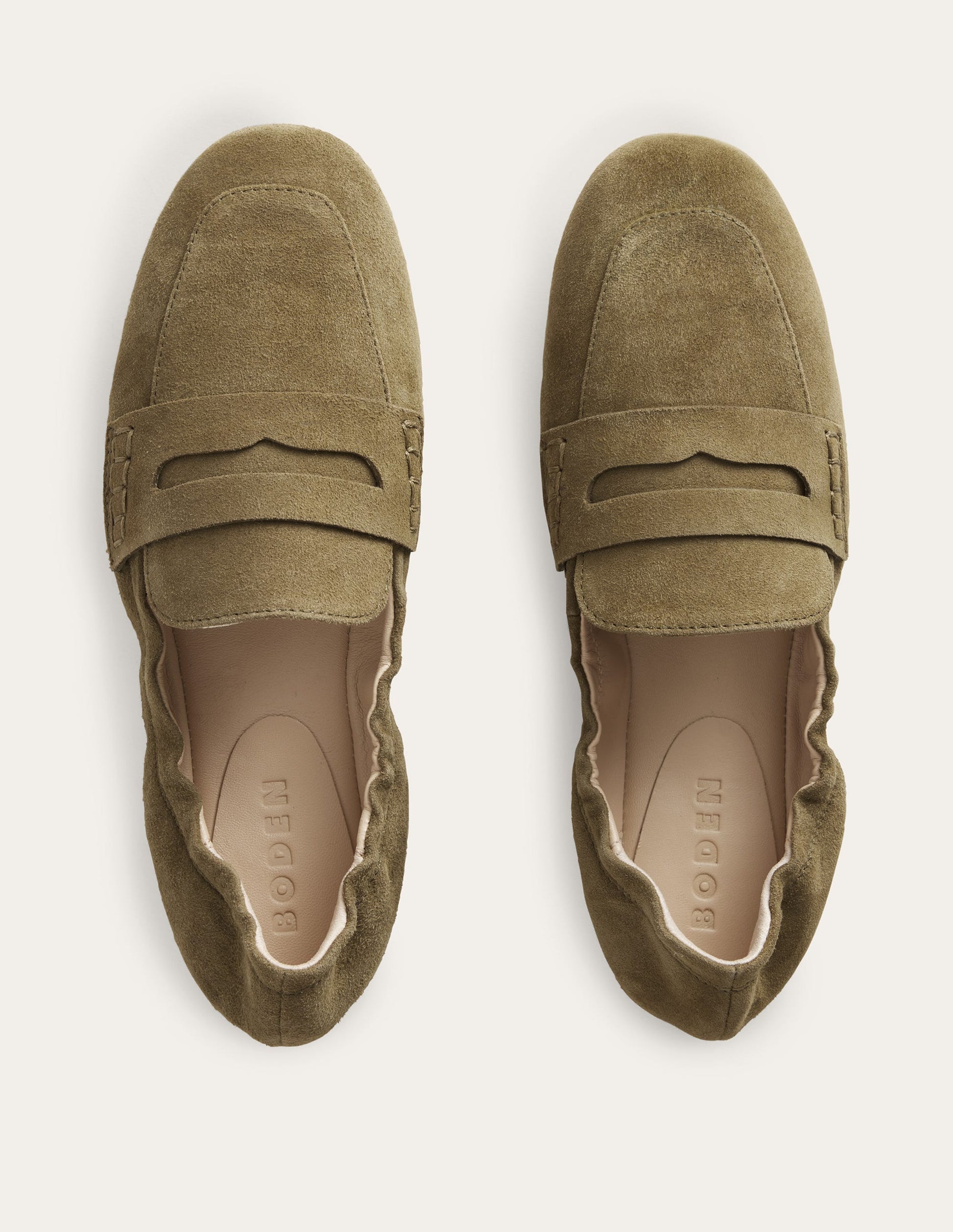 Flexible Sole Loafers-Deep Olive-4