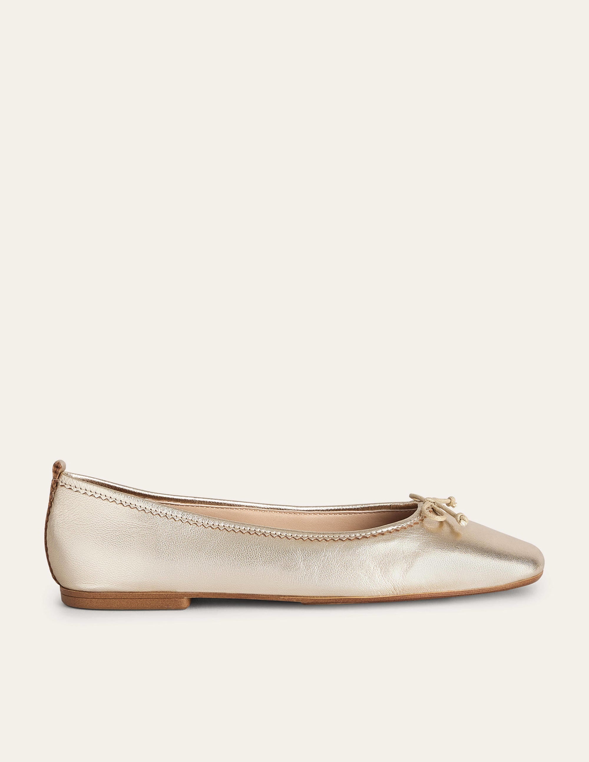 Kitty Flexi Sole Ballet Pumps-Gold - Image 2