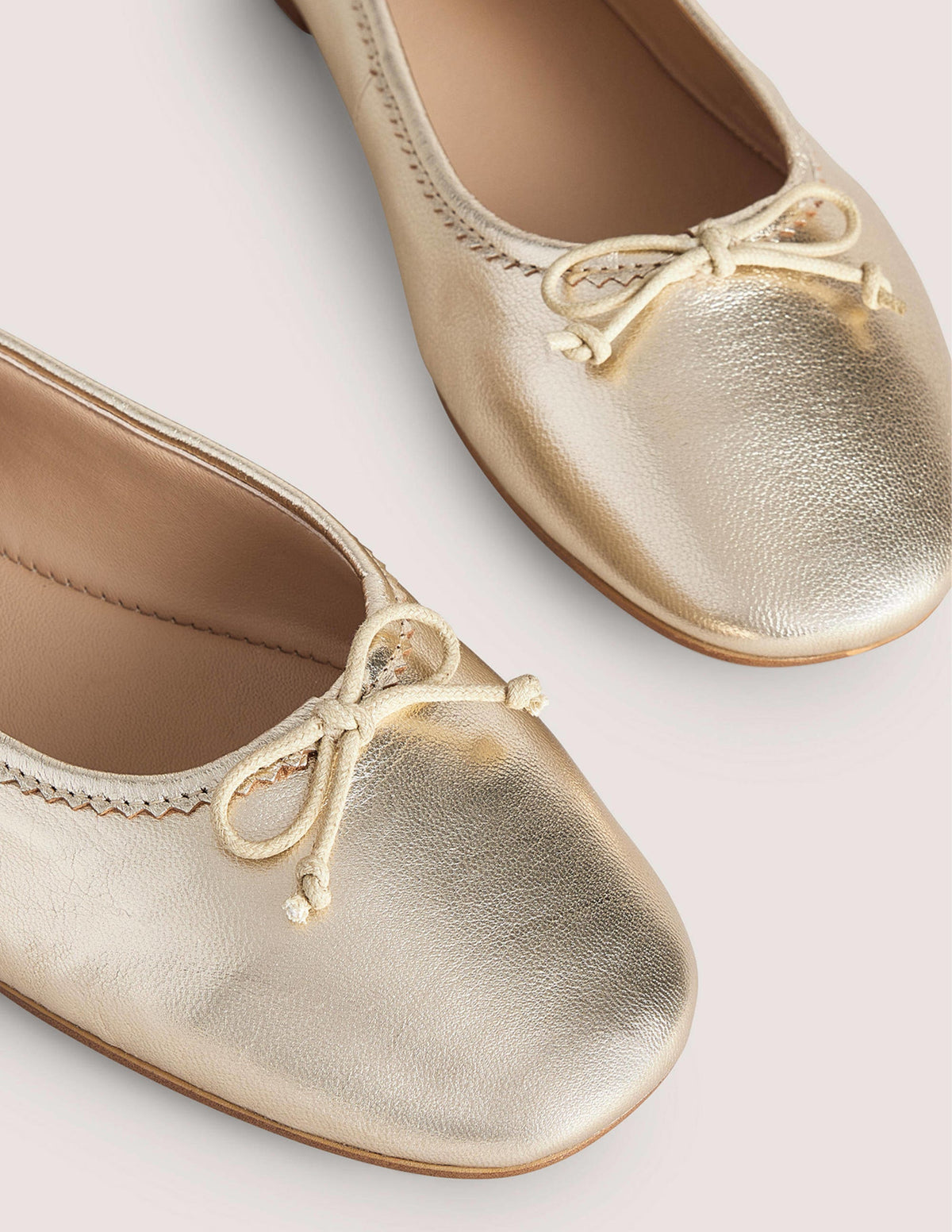 Kitty Flexi Sole Ballet Pumps-Gold - Image 4