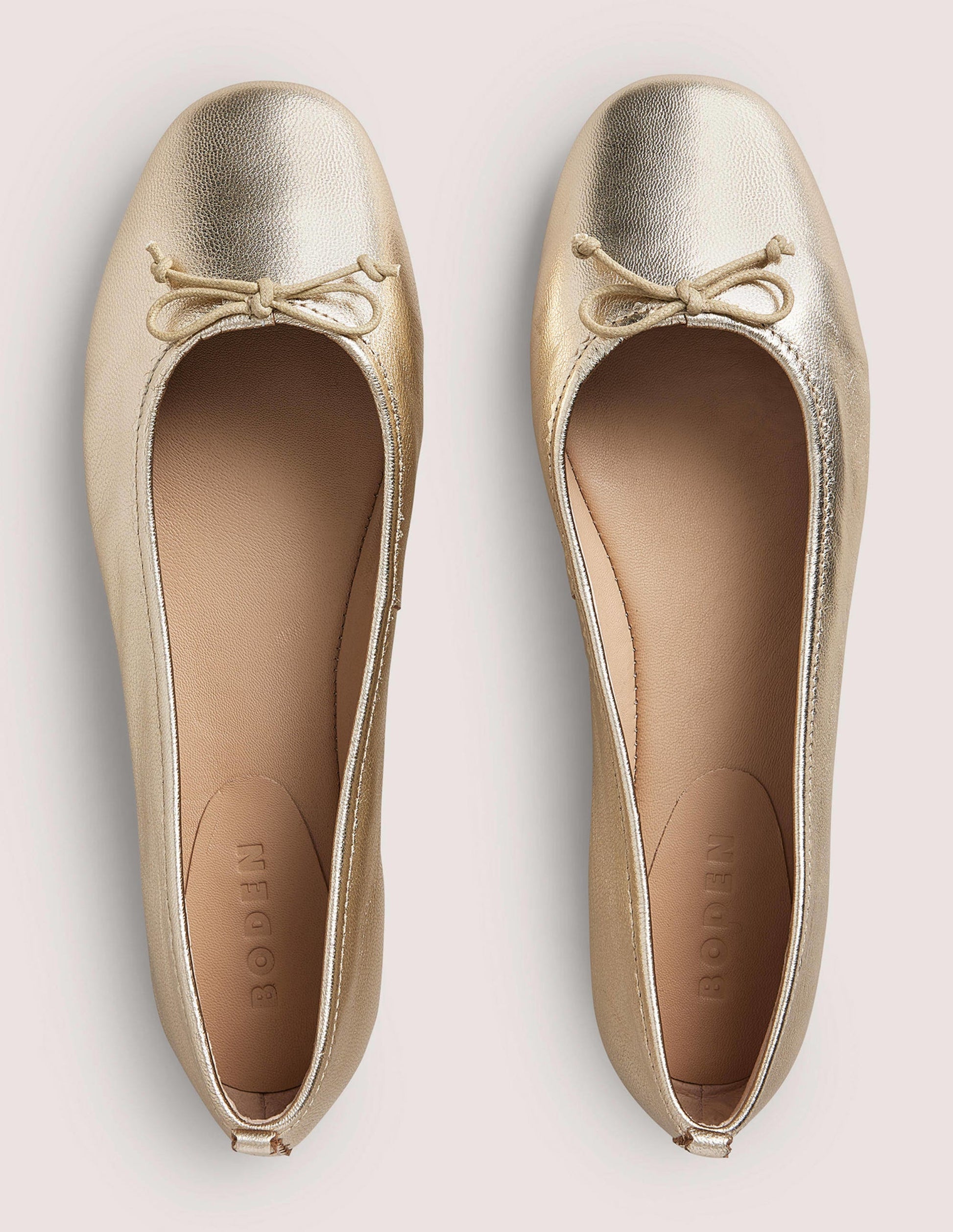 Kitty Flexi Sole Ballet Pumps-Gold-5