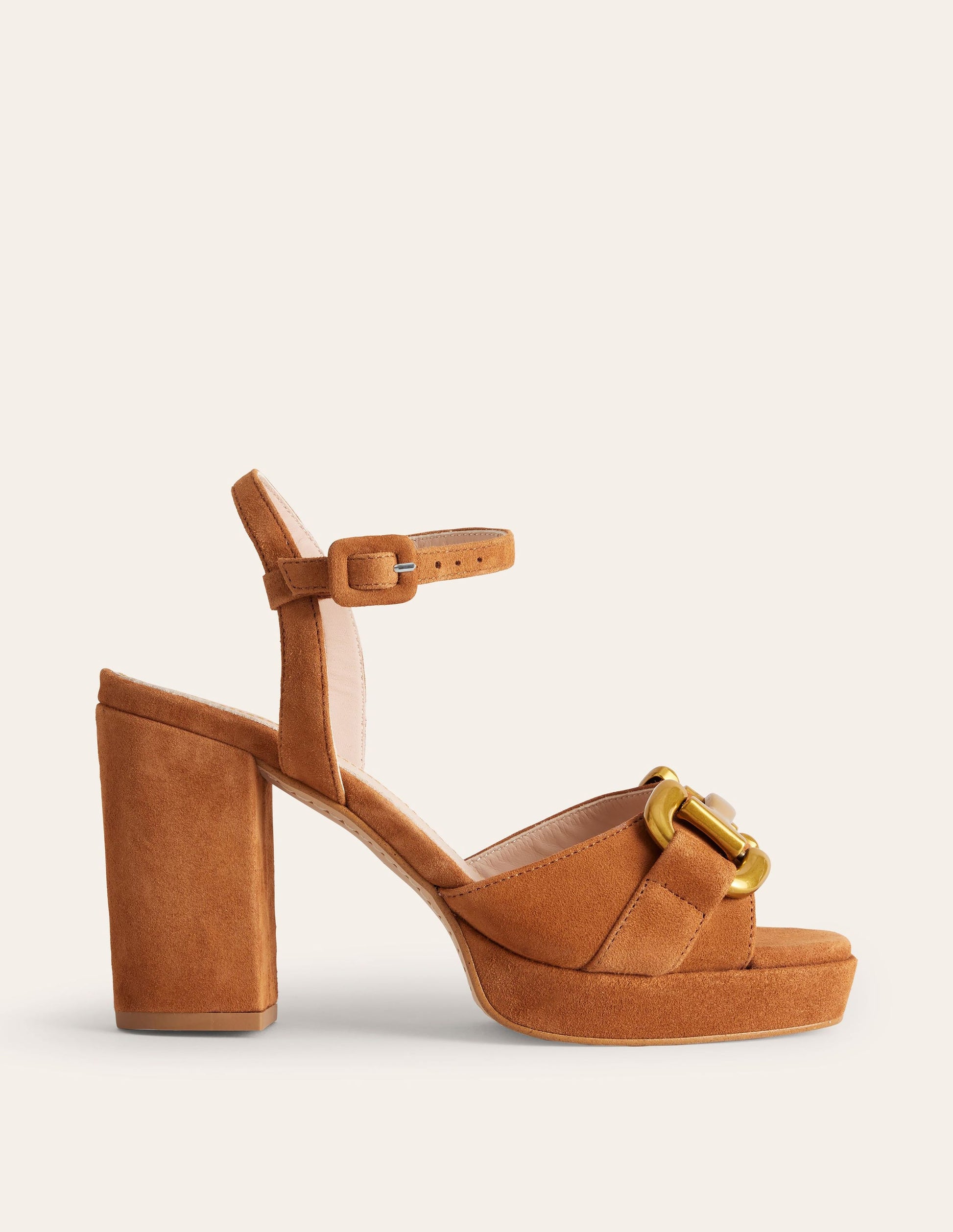 Snaffle Trim Platform Sandals-Ginger Snap-1