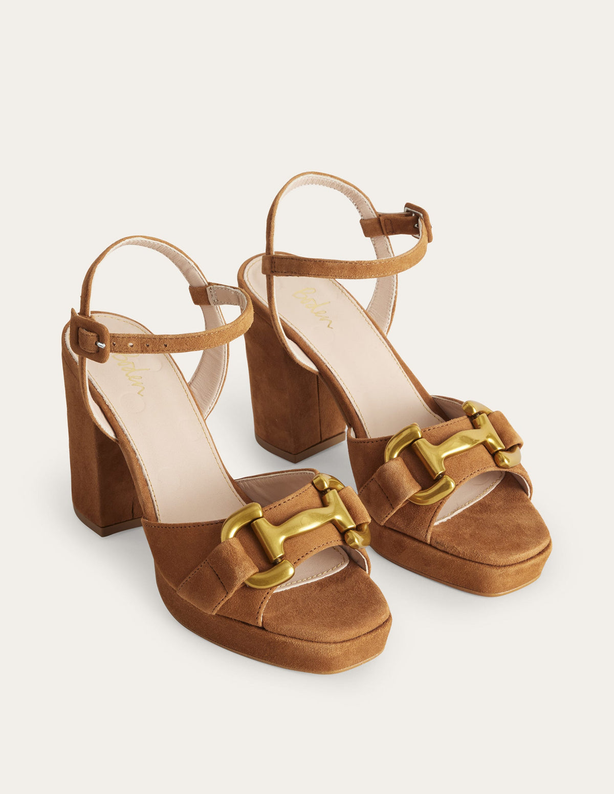 Snaffle Trim Platform Sandals-Ginger Snap - Image 2