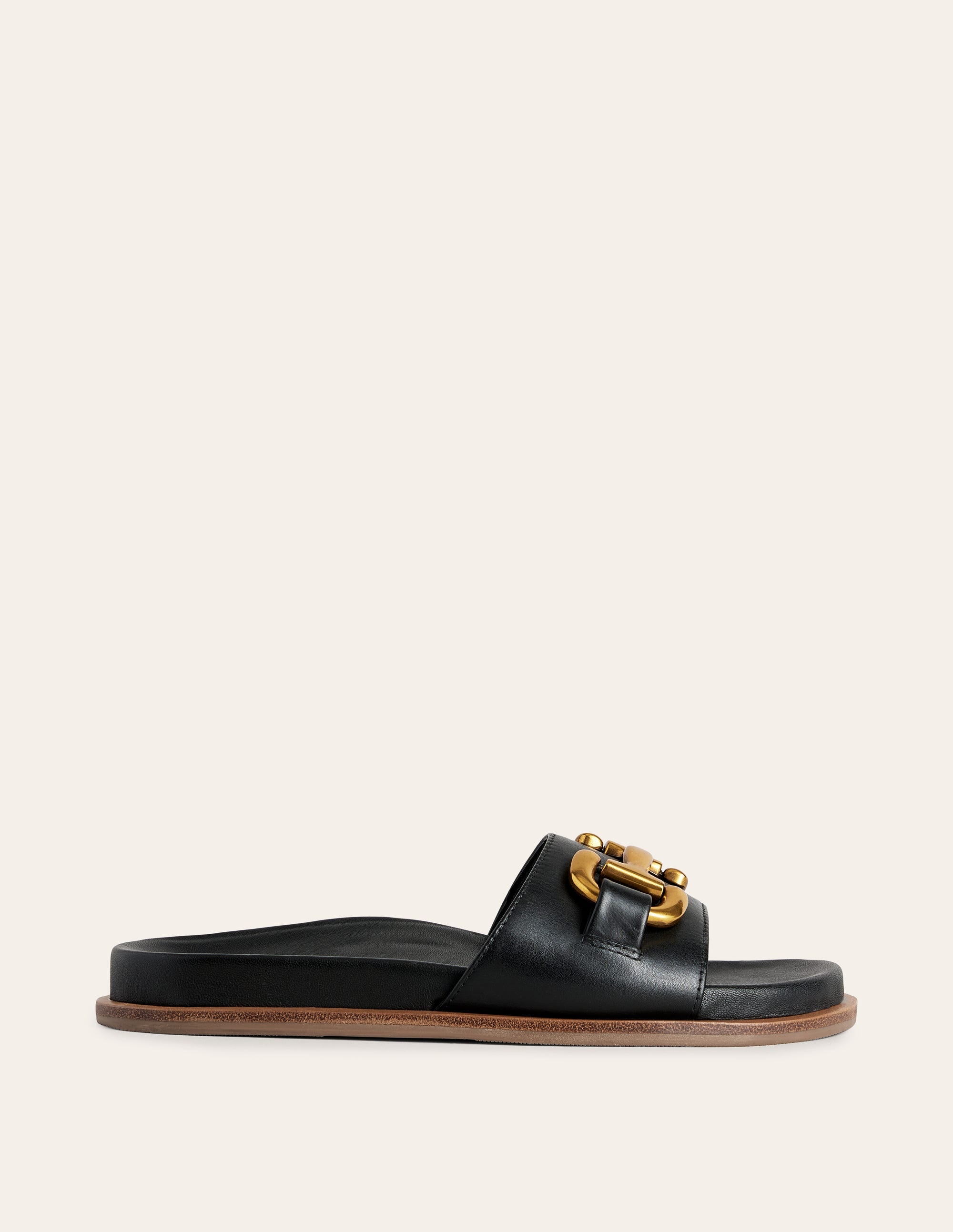 Iris Snaffle Slider Sandals-Black - Image 2