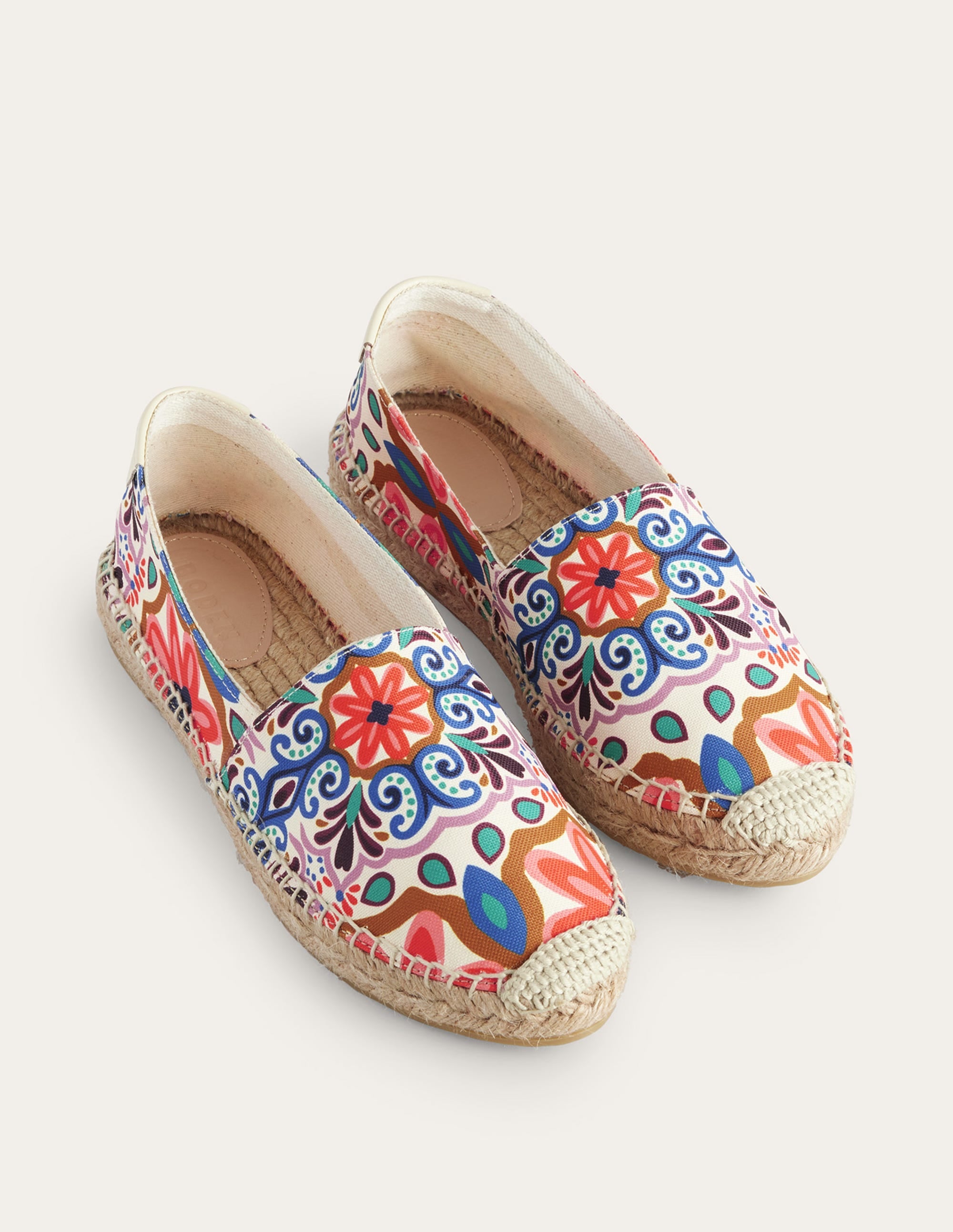 Classic Flat Espadrilles-Ivory, Tapestry - Image 2