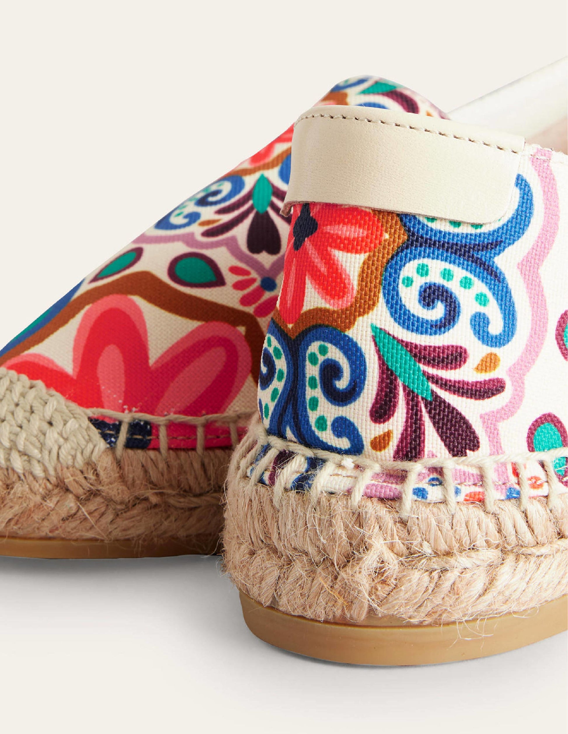 Classic Flat Espadrilles-Ivory, Tapestry-3
