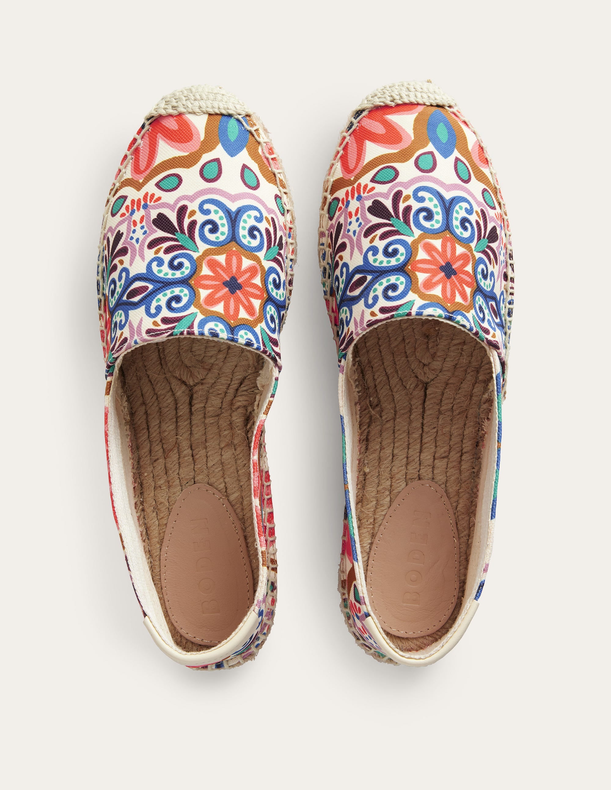 Classic Flat Espadrilles-Ivory, Tapestry - Image 4
