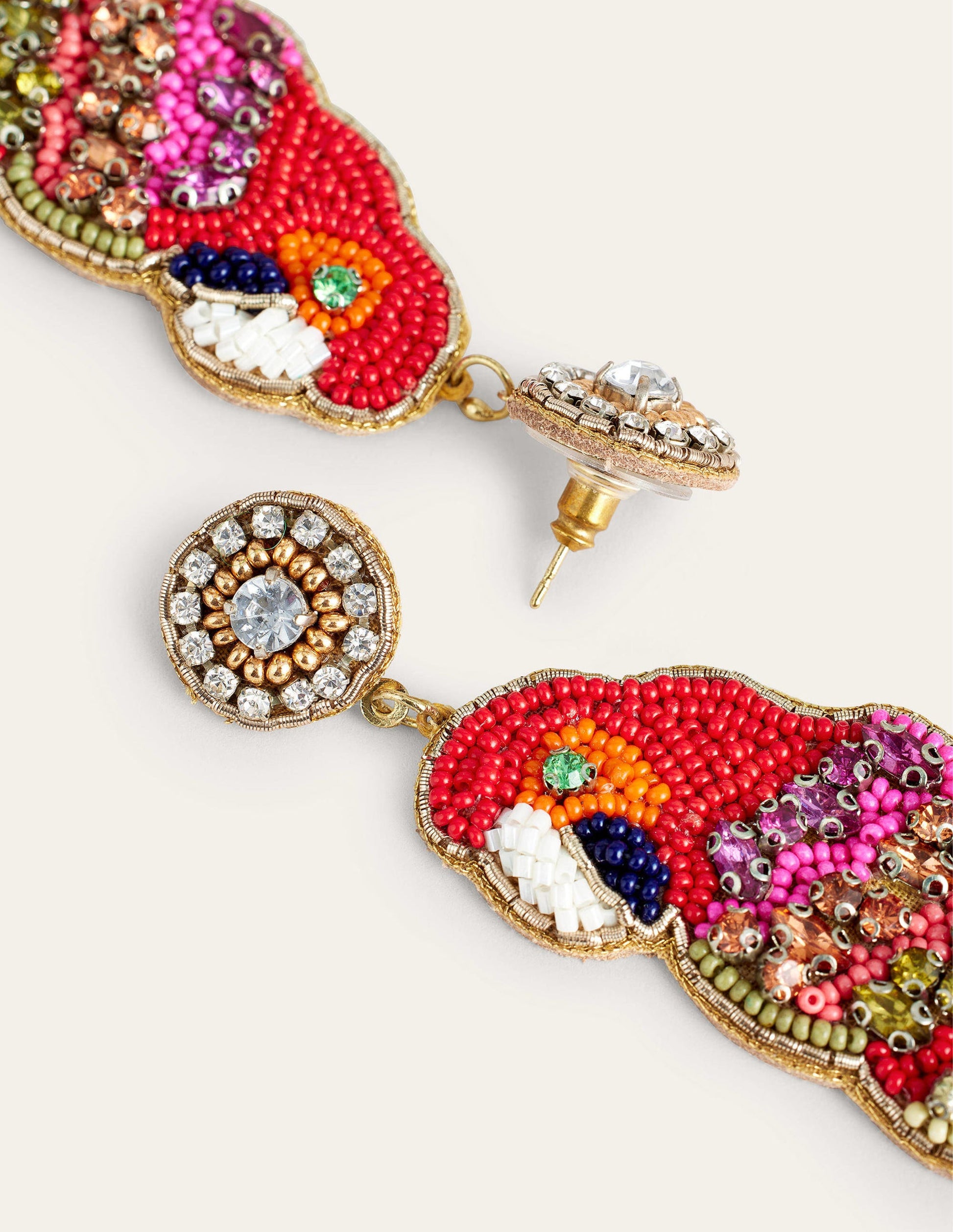 Statement Embellished Earrings-Parrot-2