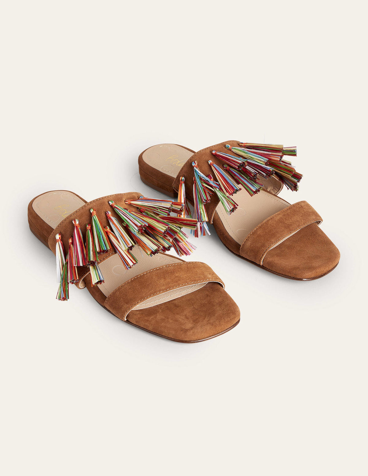 Tassel Suede Sandals-Ginger Snap - Image 2