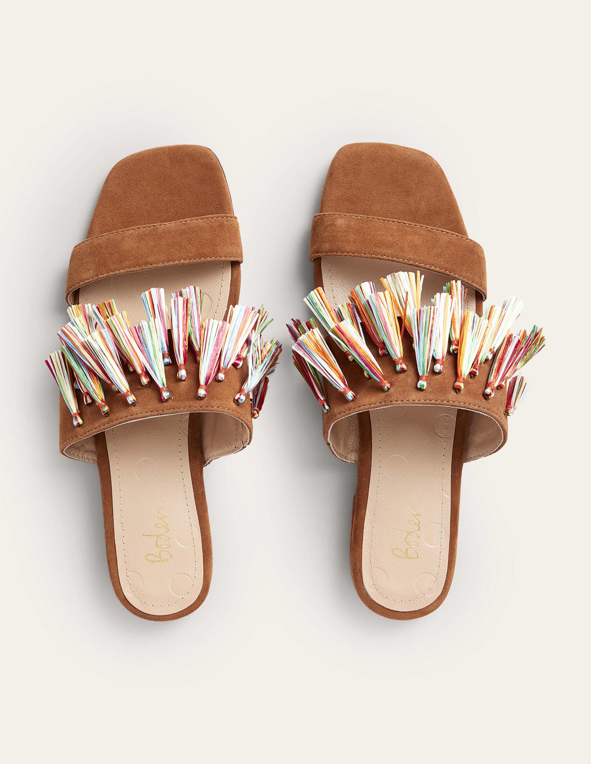 Tassel Suede Sandals-Ginger Snap - Image 4