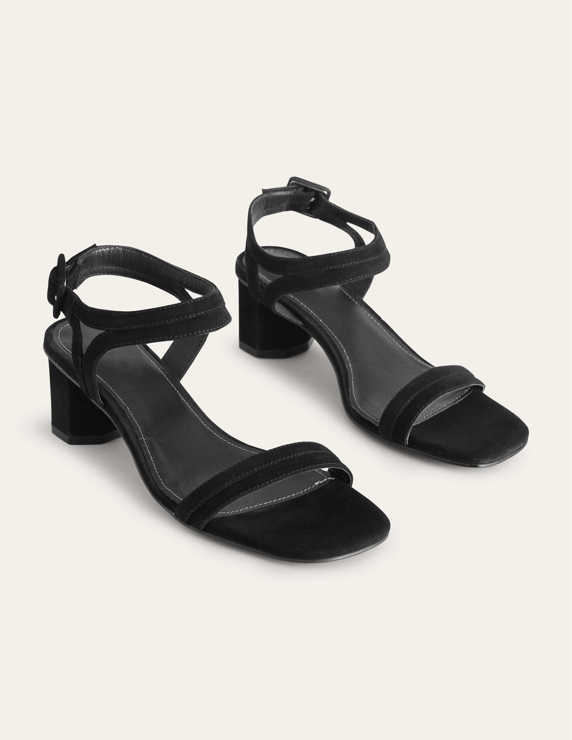 Block-Heel Sandals-Black - Image 2