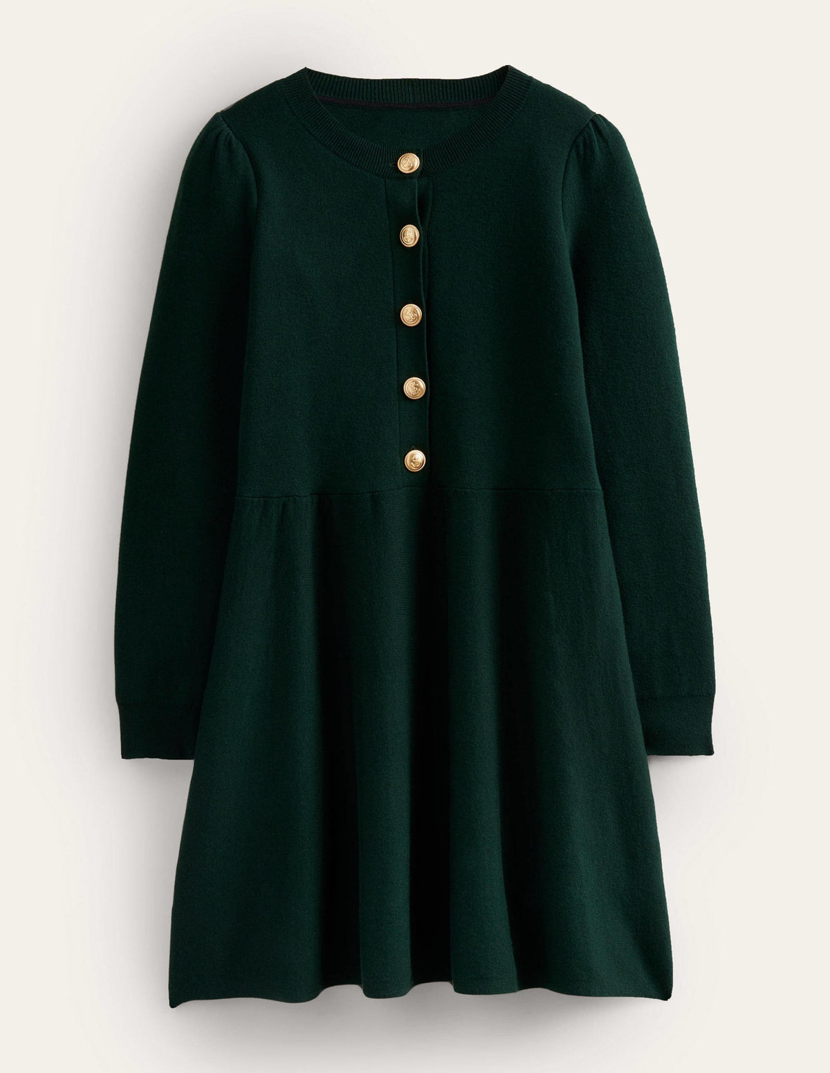 Relaxed Knitted Mini Dress-Cavolo Nero - Image 7