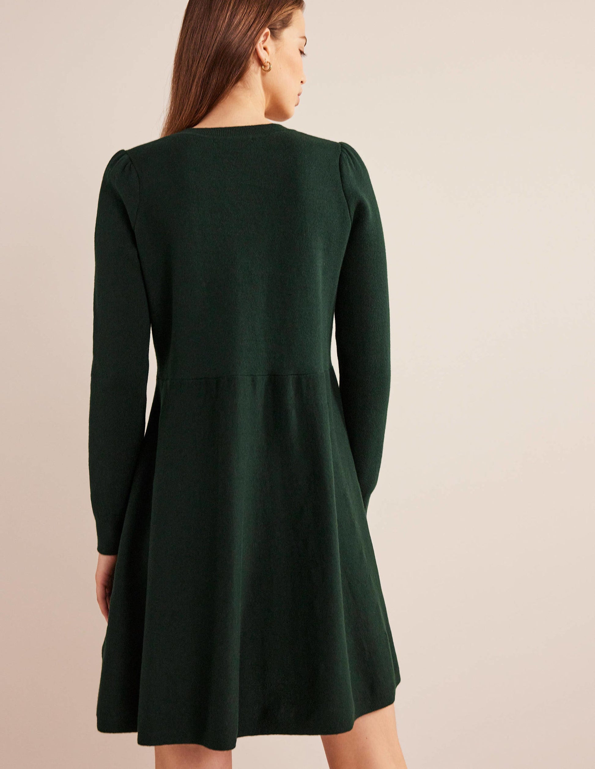 Relaxed Knitted Mini Dress-Cavolo Nero-3