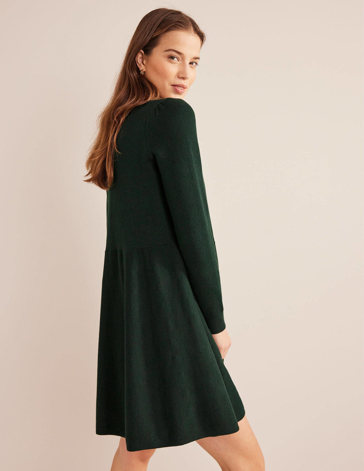 Relaxed Knitted Mini Dress-Cavolo Nero-6