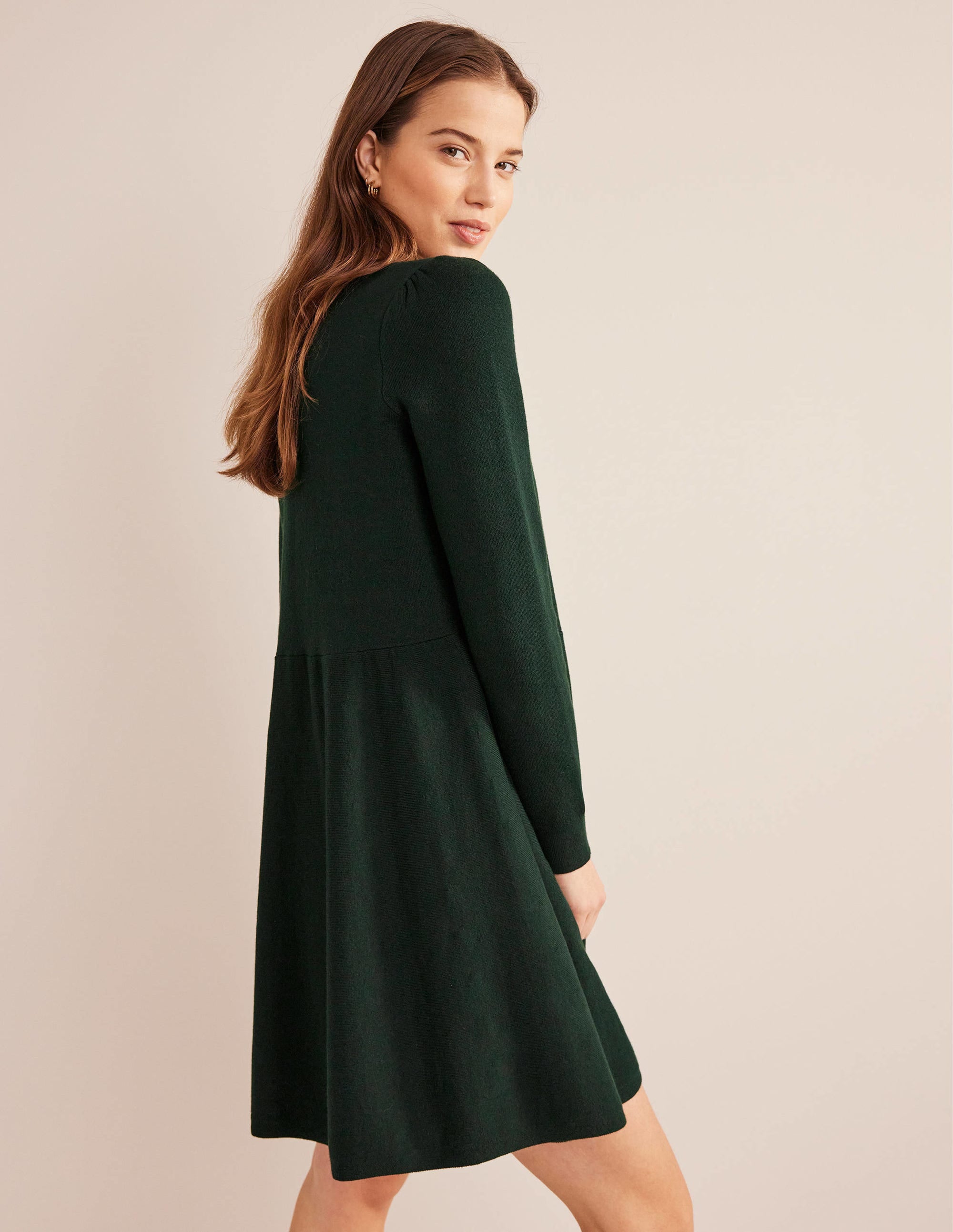 Relaxed Knitted Mini Dress-Cavolo Nero - Image 6