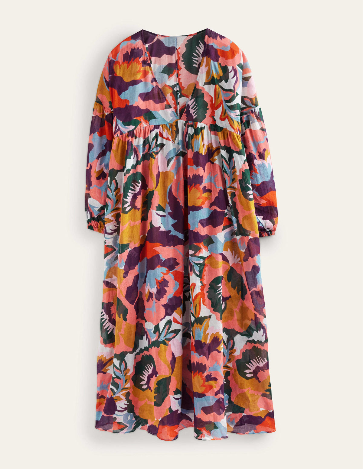 Sarah Maxi Kaftan Dress-Multi, Abstract Rose-6
