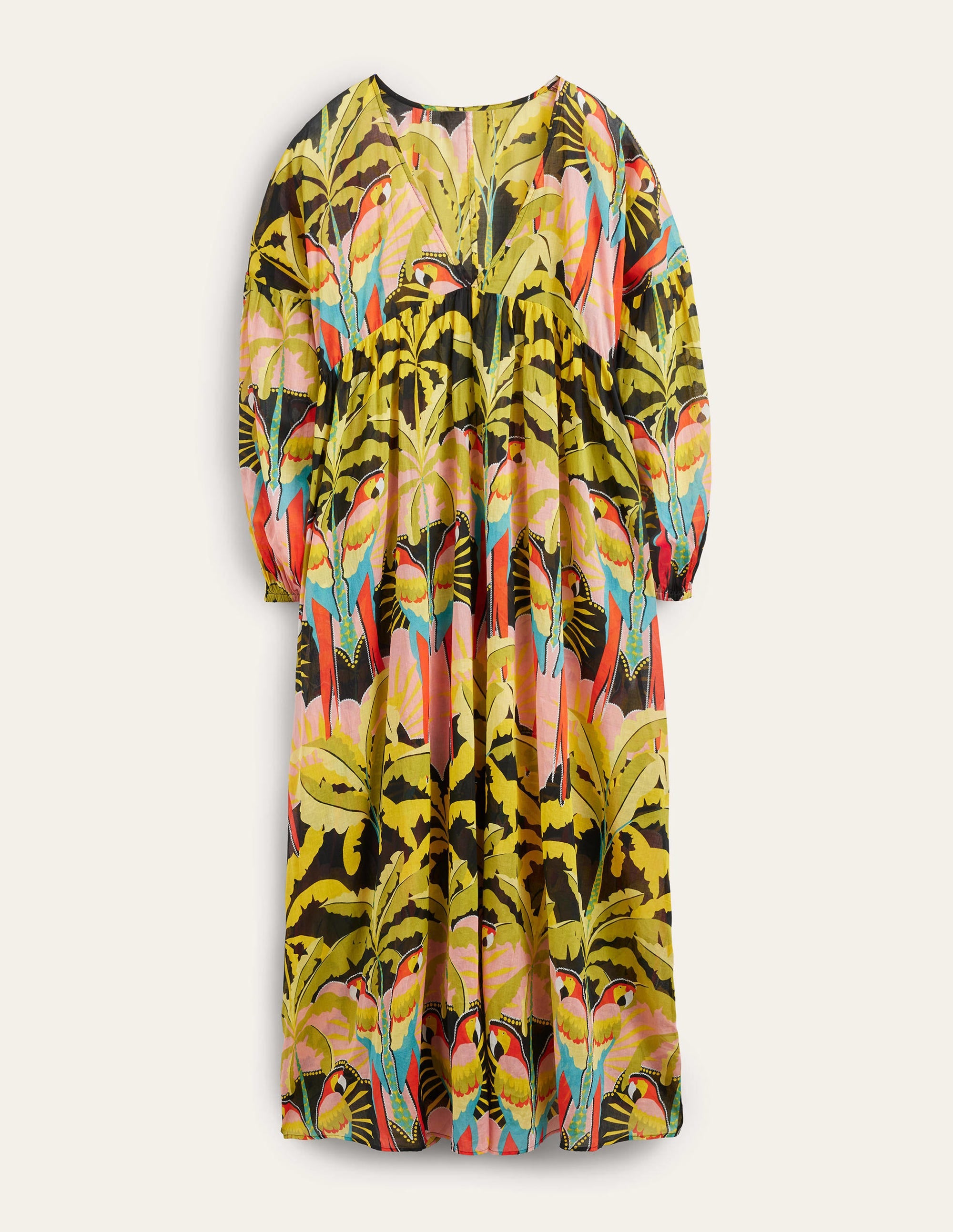 Sarah Maxi Kaftan Dress-Multi, Paradise Parrot - Image 6