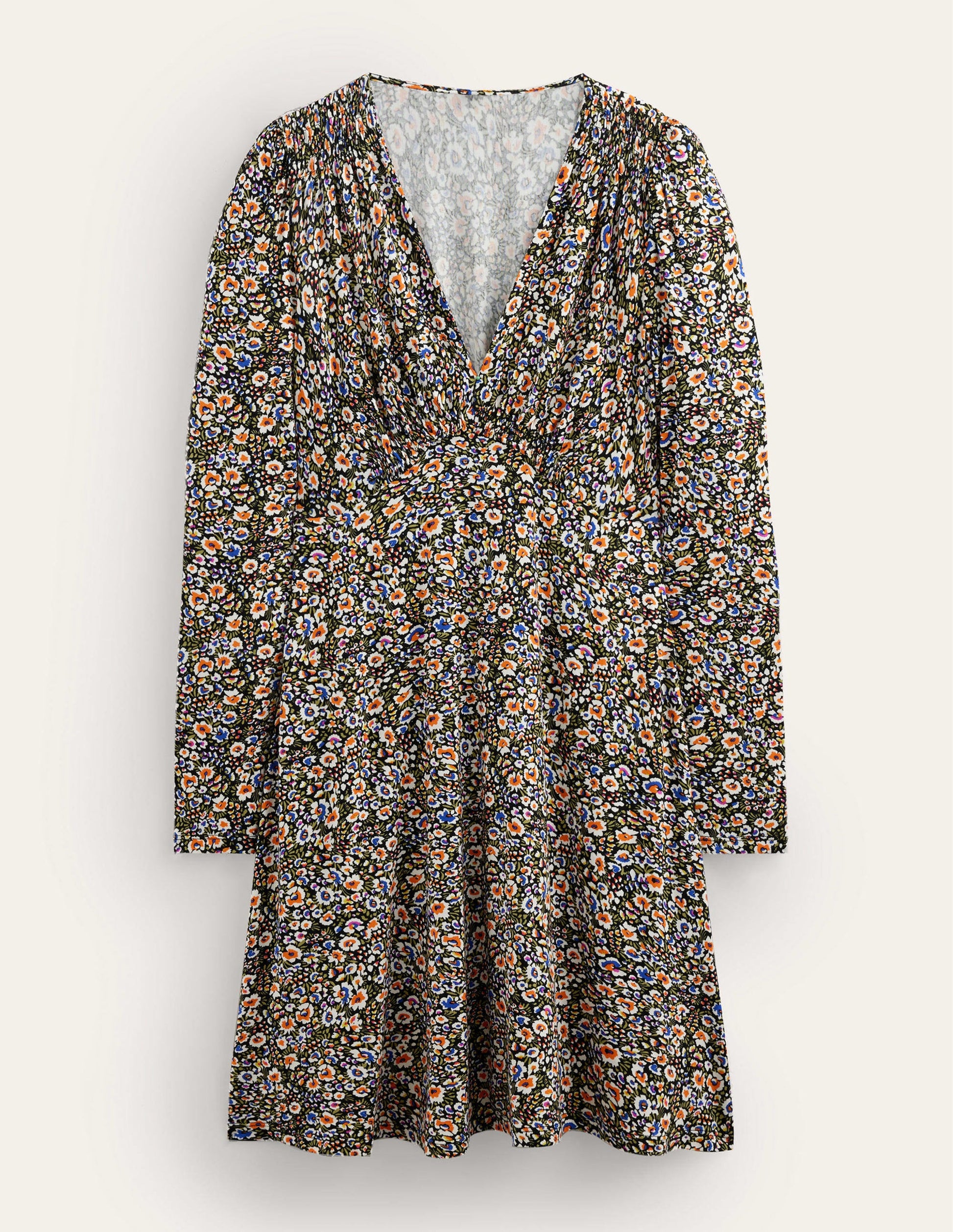 Jersey Mini Tea Dress-Multi, Eden Bloom-6