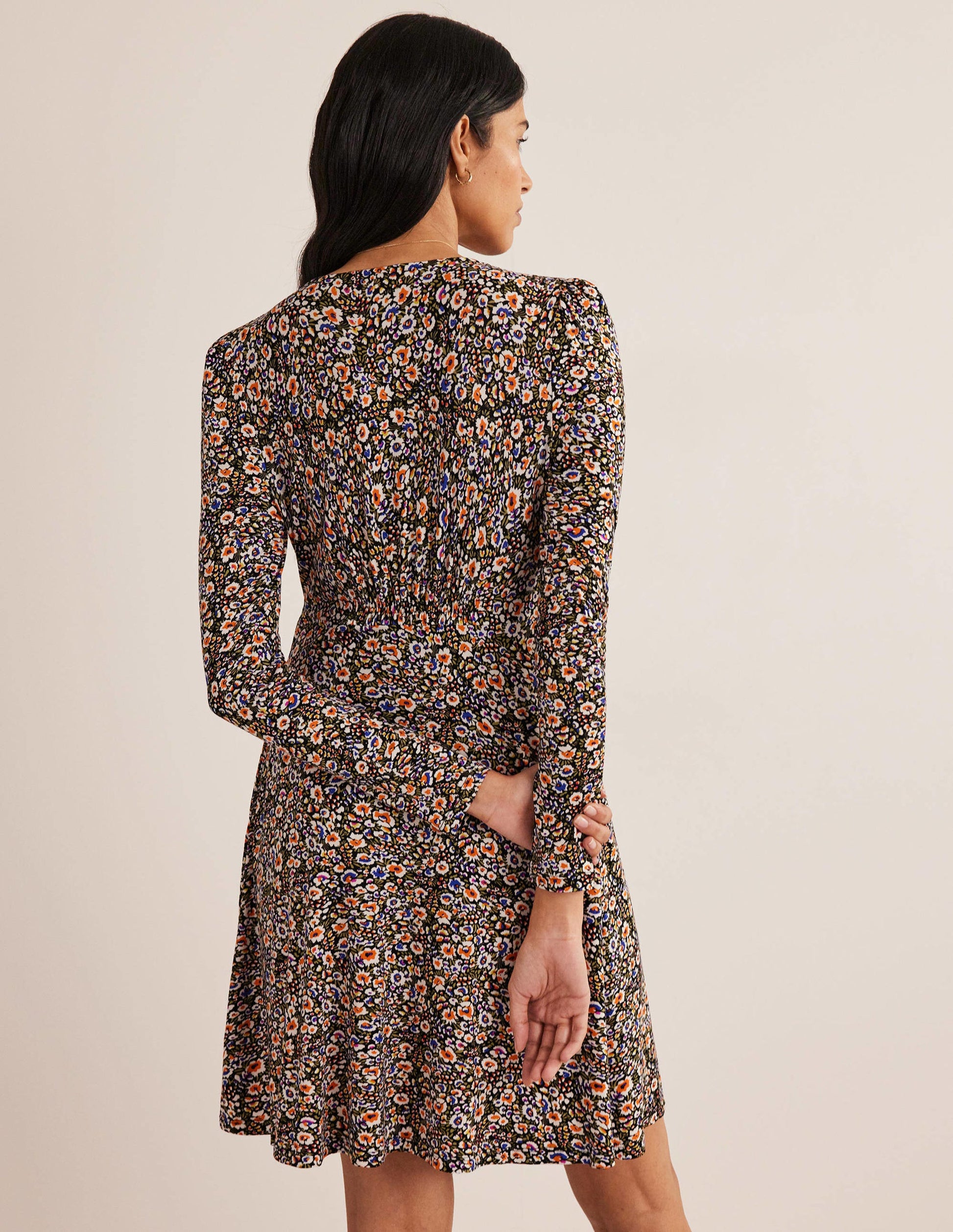 Jersey Mini Tea Dress-Multi, Eden Bloom-3