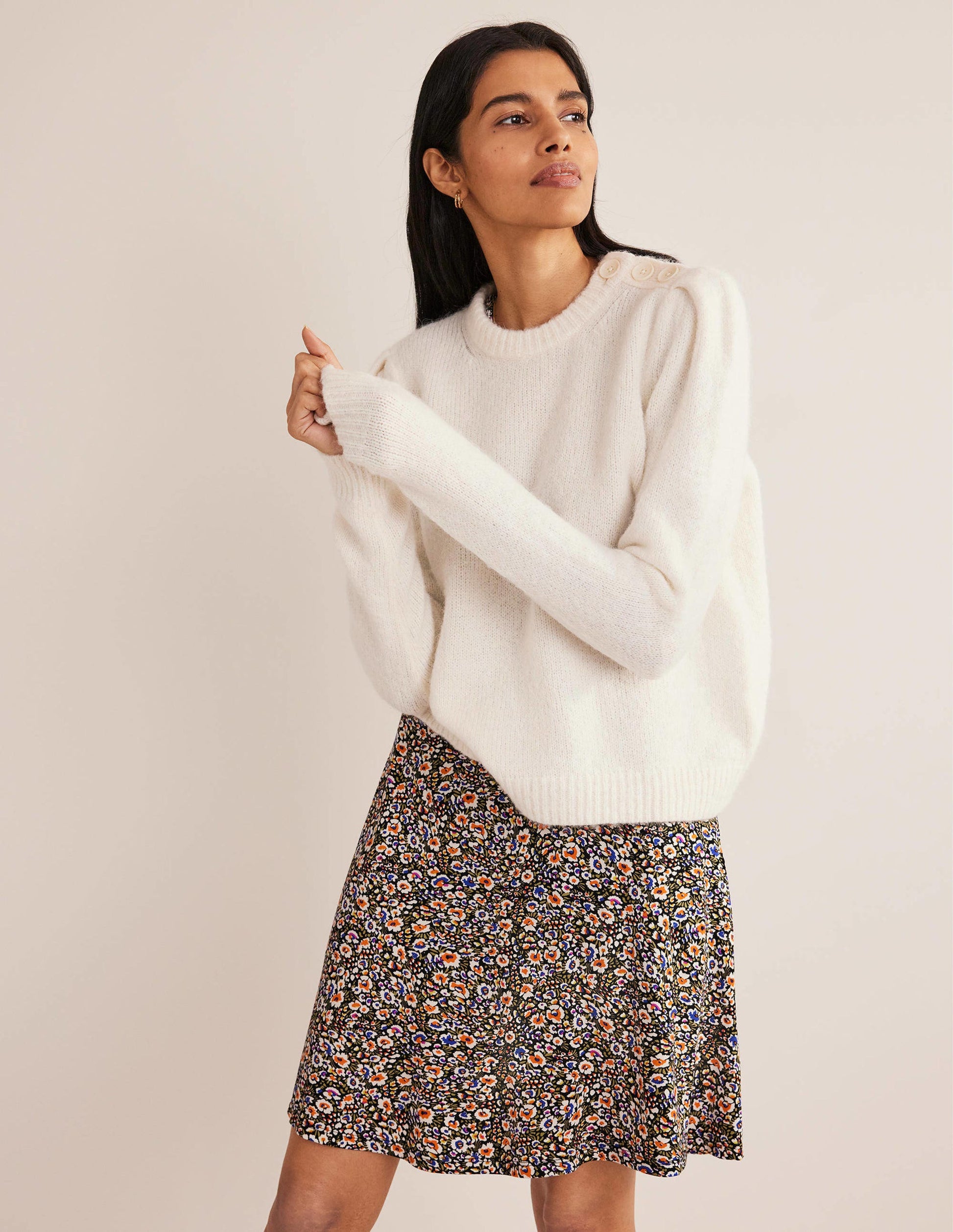 Jersey Mini Tea Dress-Multi, Eden Bloom-5