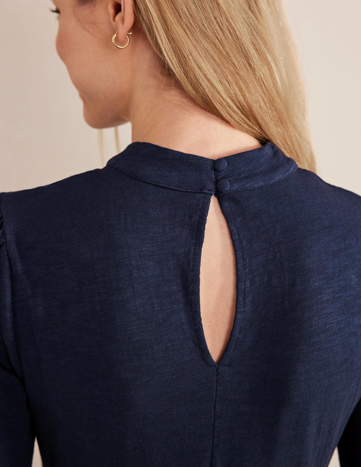 Jersey Mini Dress-Navy - Image 2