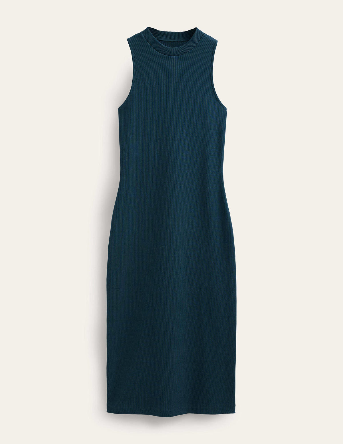 Racer Rib Jersey Midi Dress-Ink Pot - Image 5