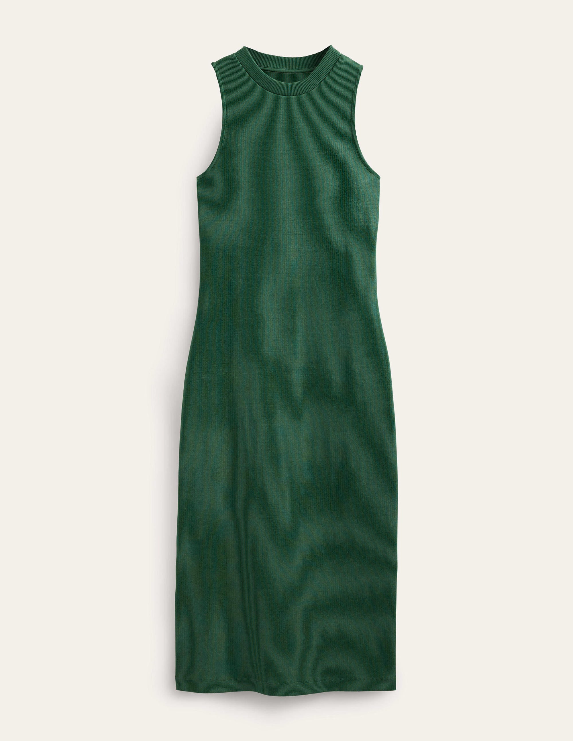Racer Rib Jersey Midi Dress-Trekking Green - Image 5