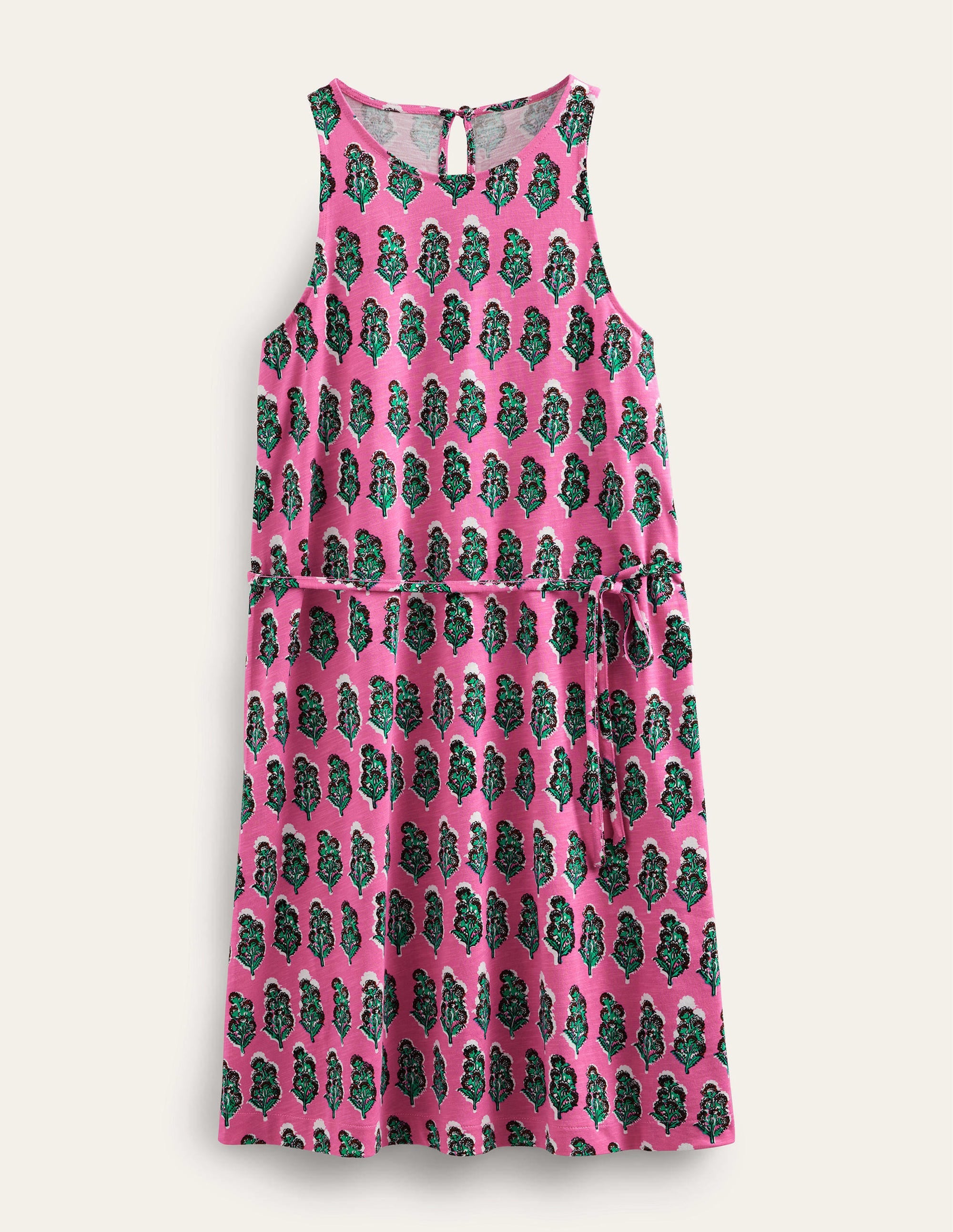 Swing Jersey Dress-Festival Pink, Artisan Bloom - Image 5