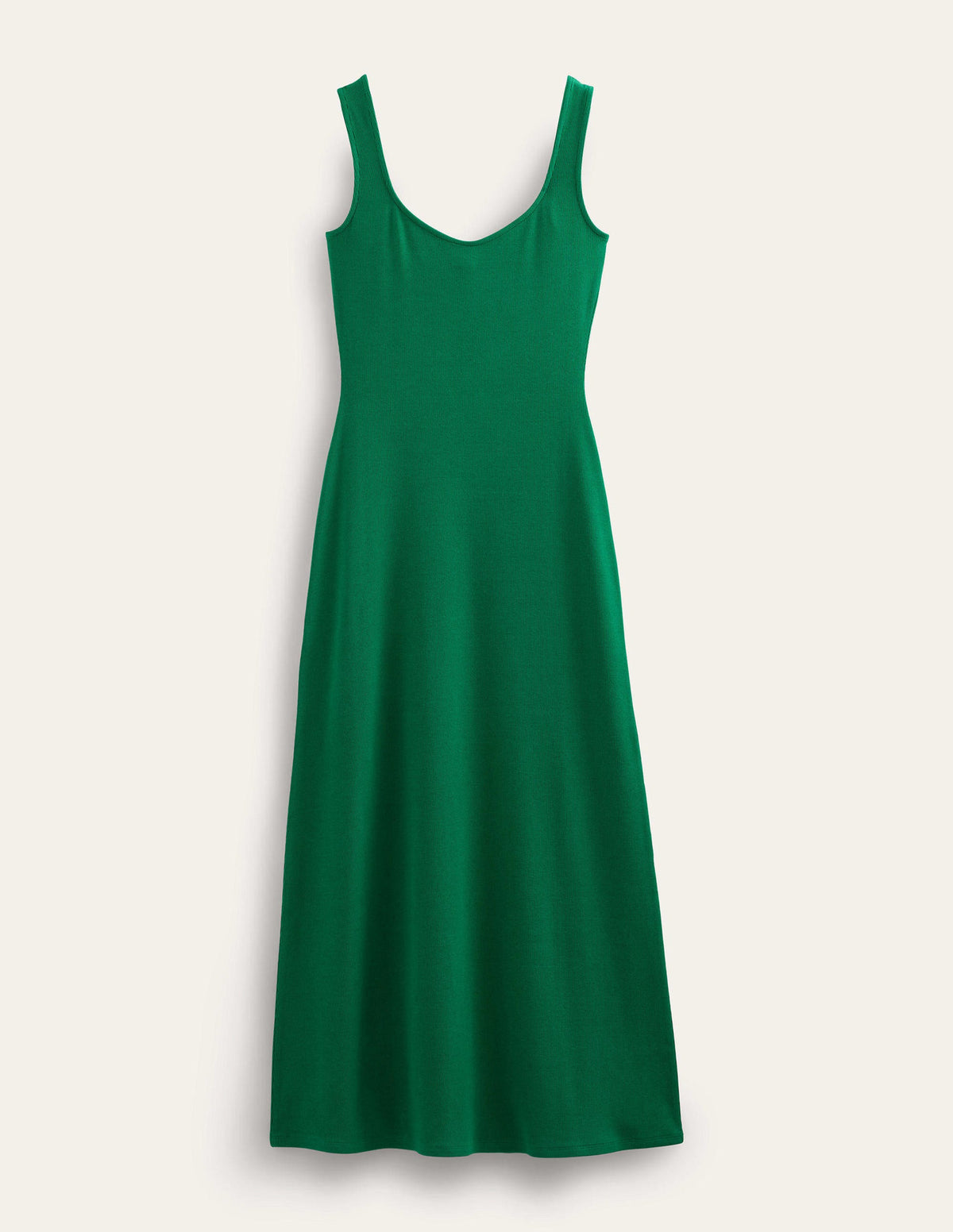 Strappy Rib Jersey Maxi Dress-Bright Emerald - Image 5