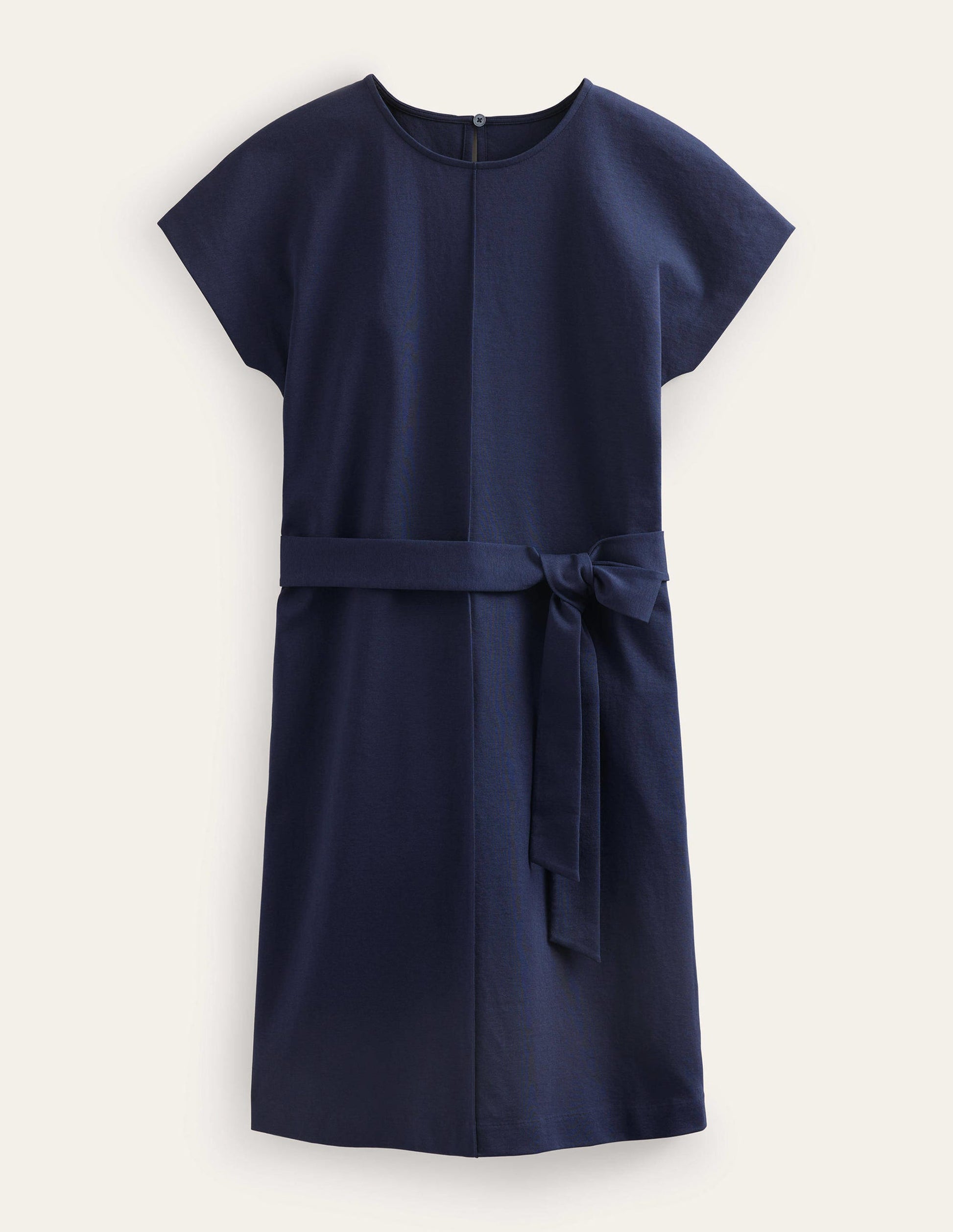 Tara Ponte T-Shirt Dress-Navy-5
