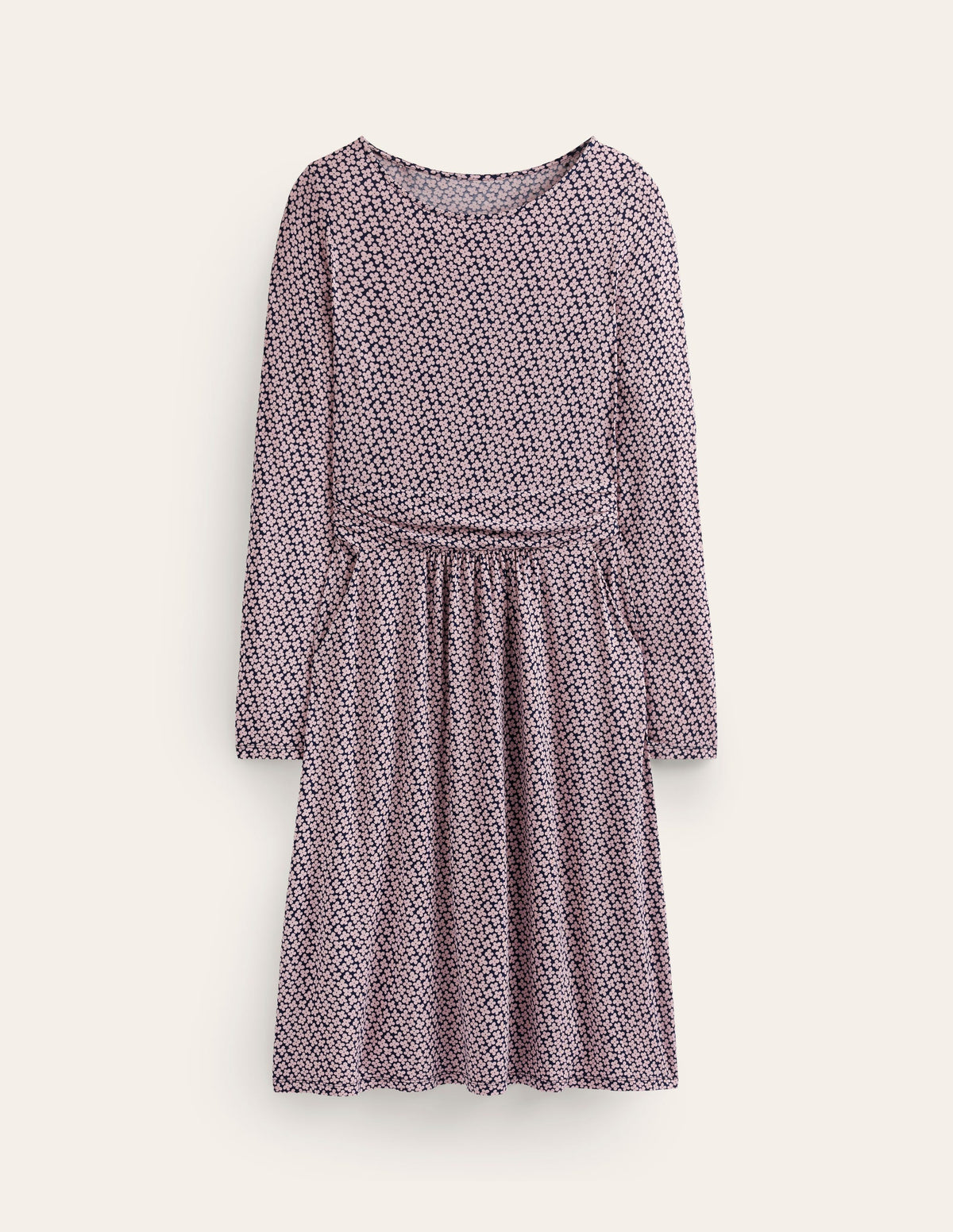 Abigail Jersey Dress-Milkshake, Daisy Bud - Image 6