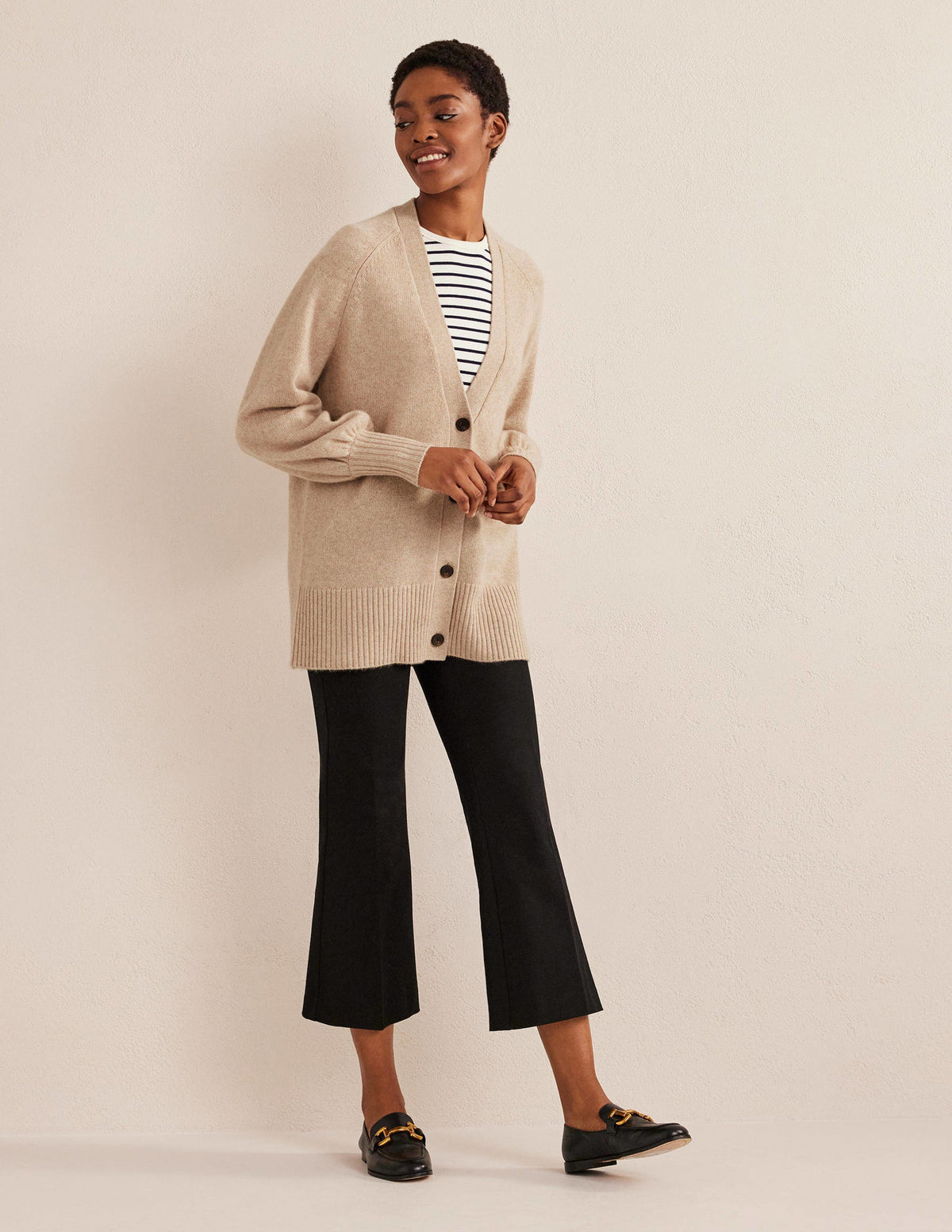Long Cashmere Cardigan-Chinchilla Melange-5