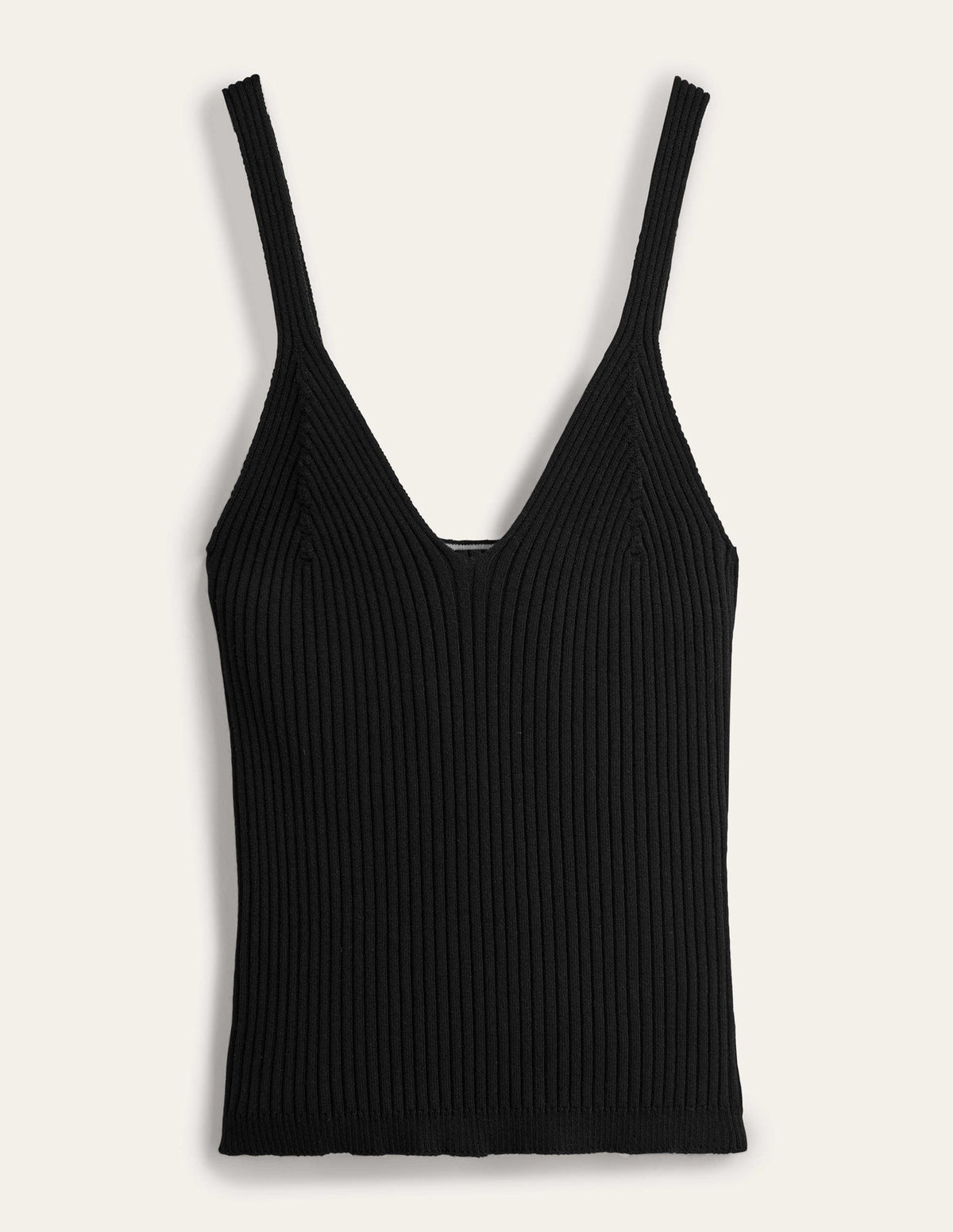 Ribbed Vest Top-Black-5
