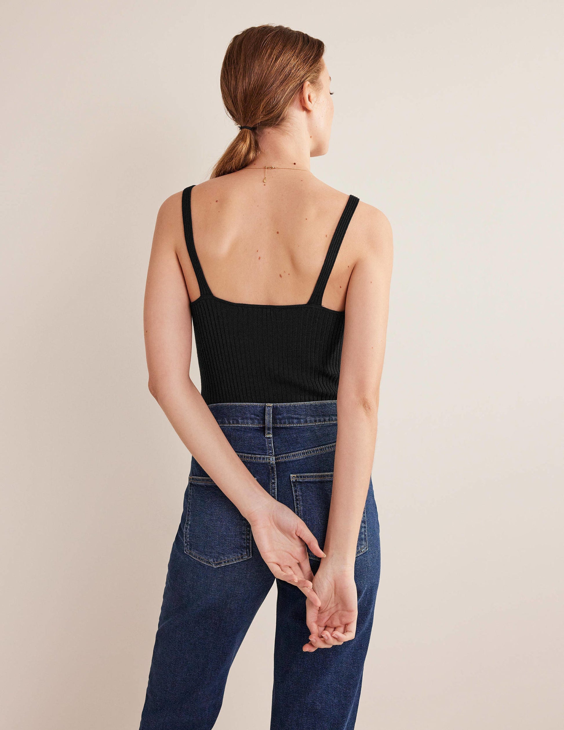 Ribbed Vest Top-Black-3