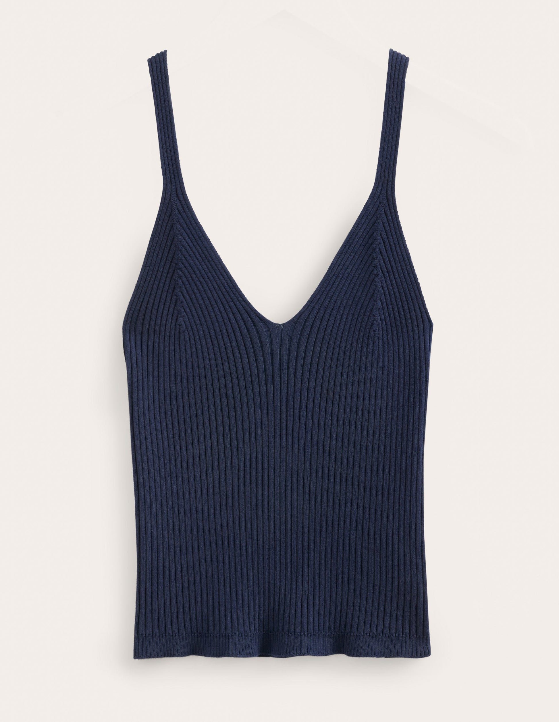 Ribbed Vest Top-Navy-6