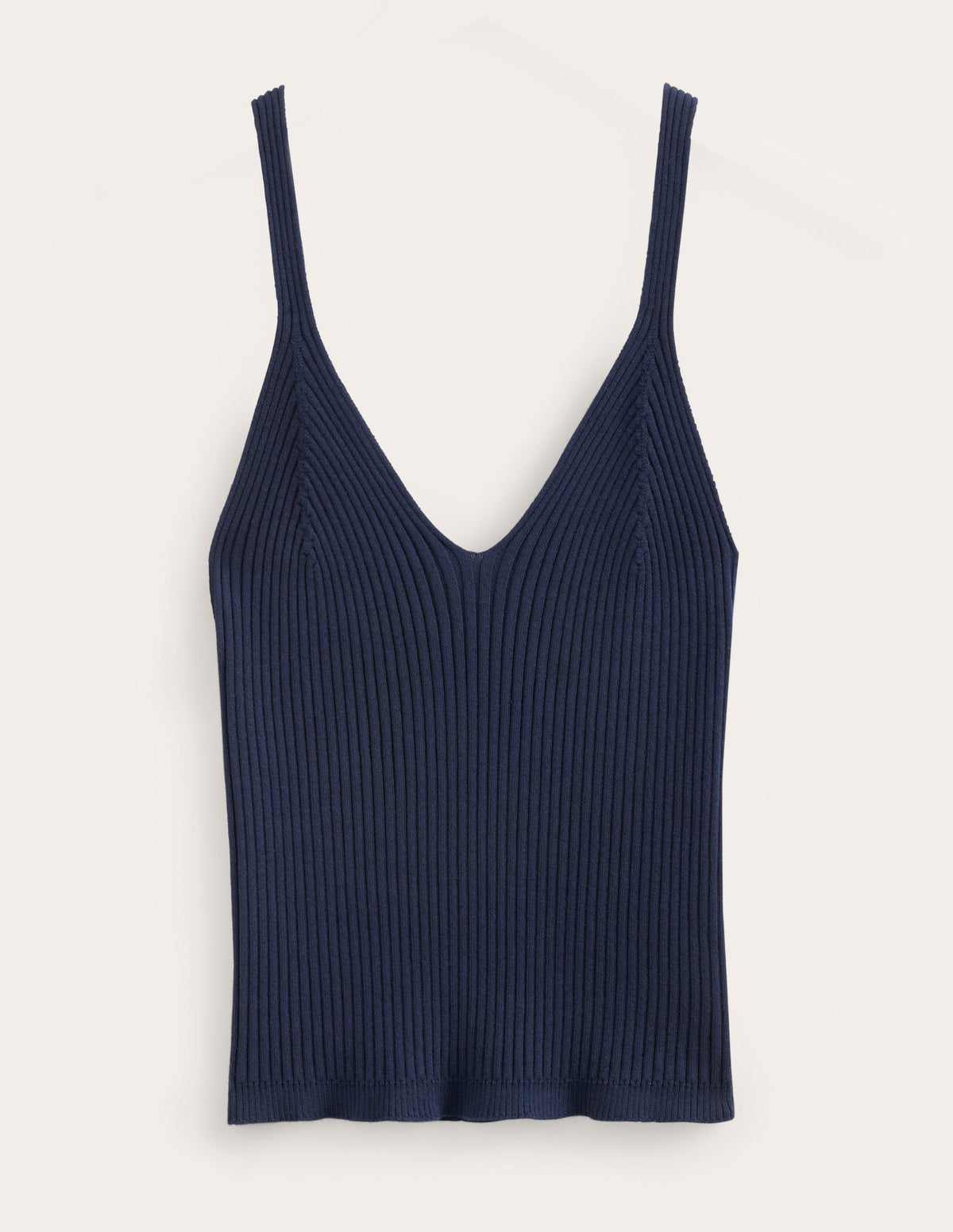 Ribbed Vest Top-Navy - Image 6