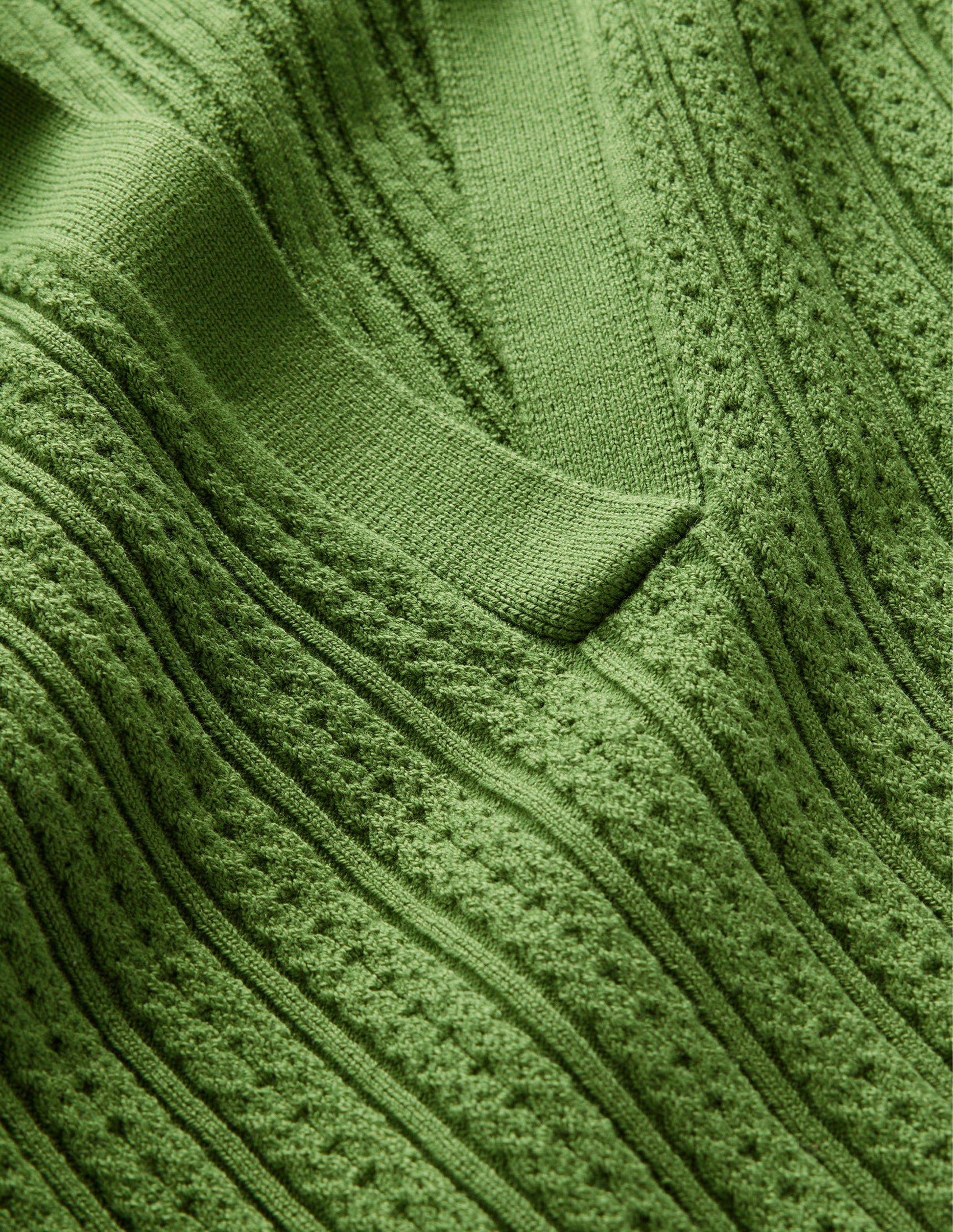 Ribbed Pointelle Collared Top-Park Ranger-6