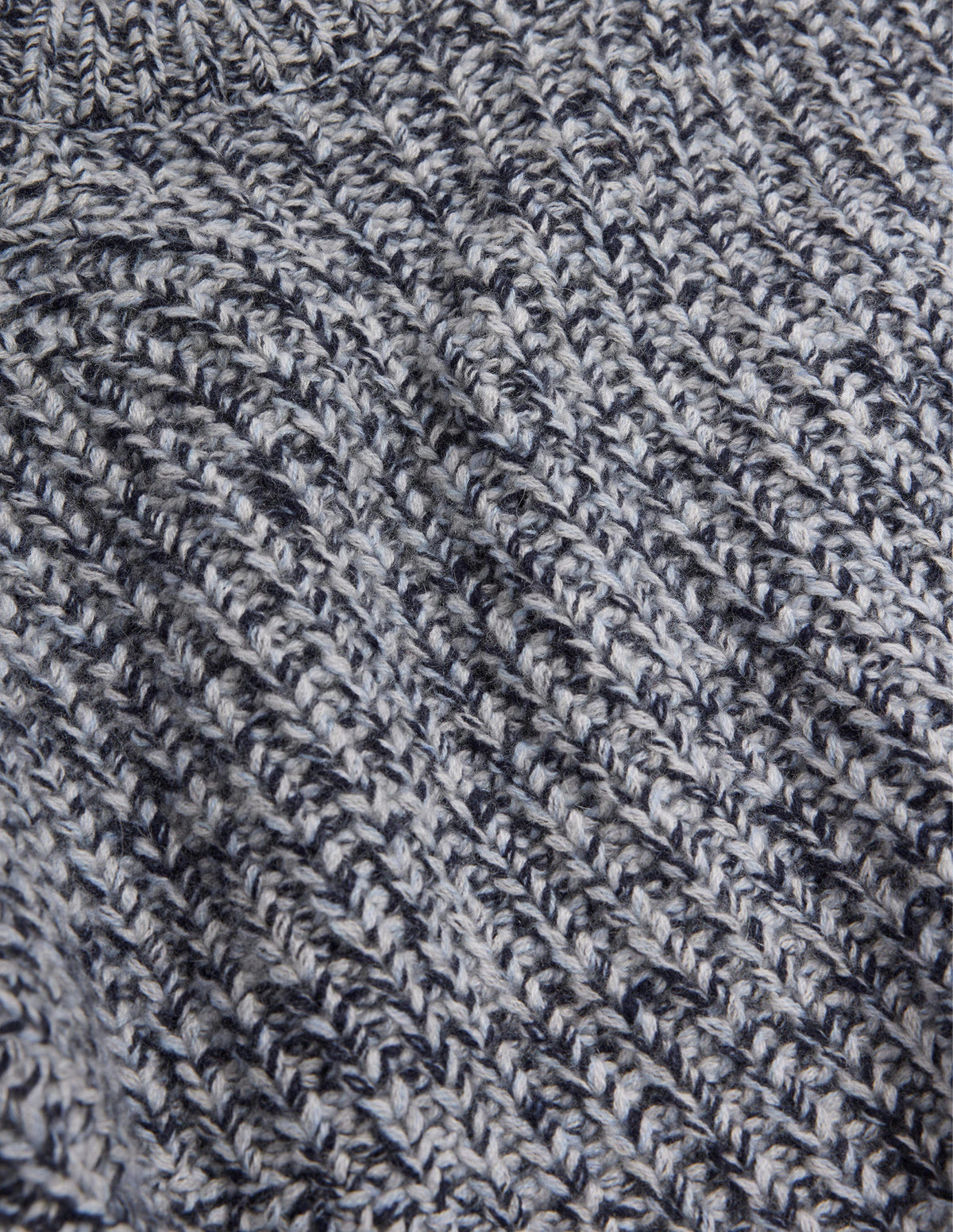 Chunky-Rib Cashmere Jumper-Blues Melange - Image 7