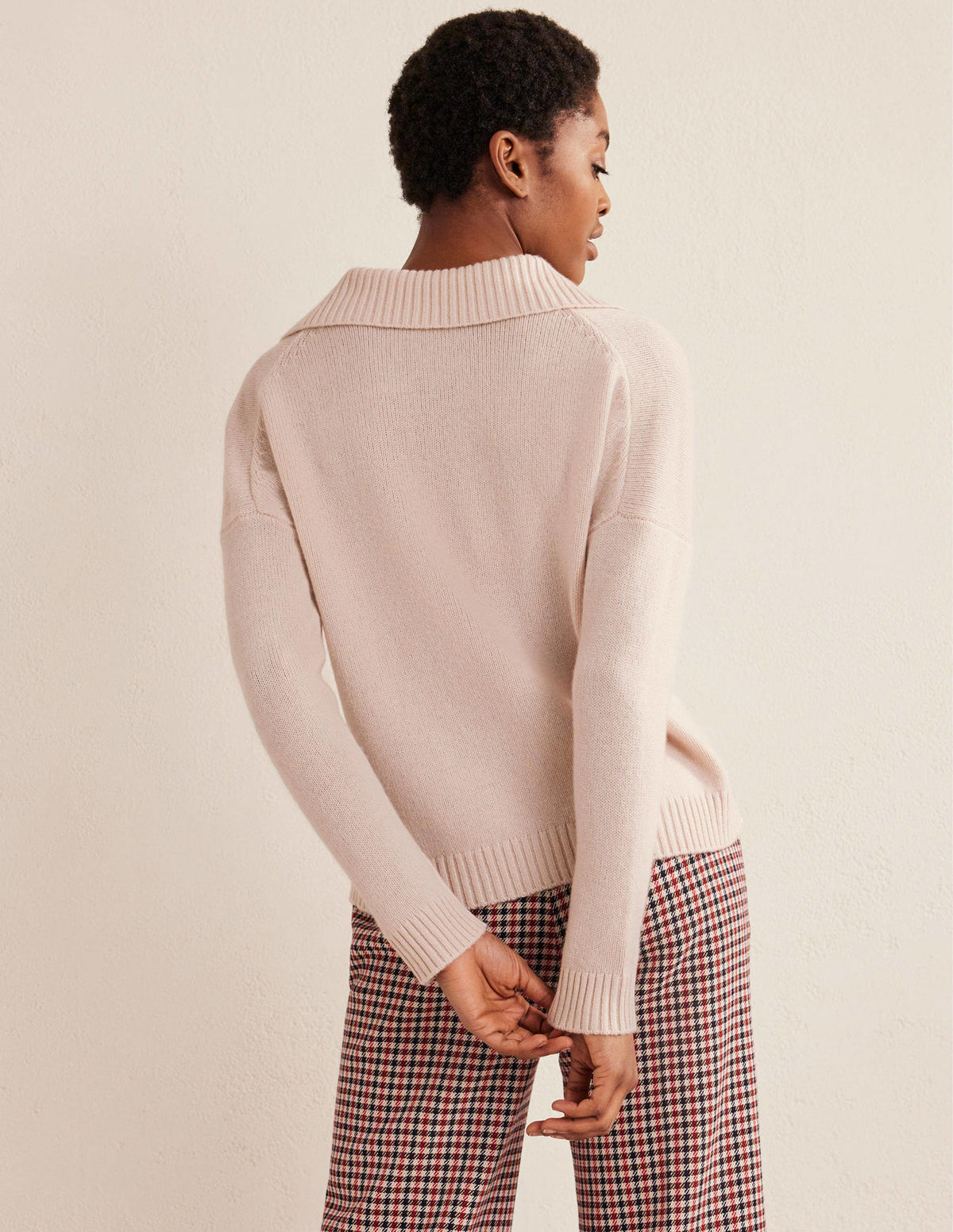 Collared Cashmere Jumper-Rope - Image 3