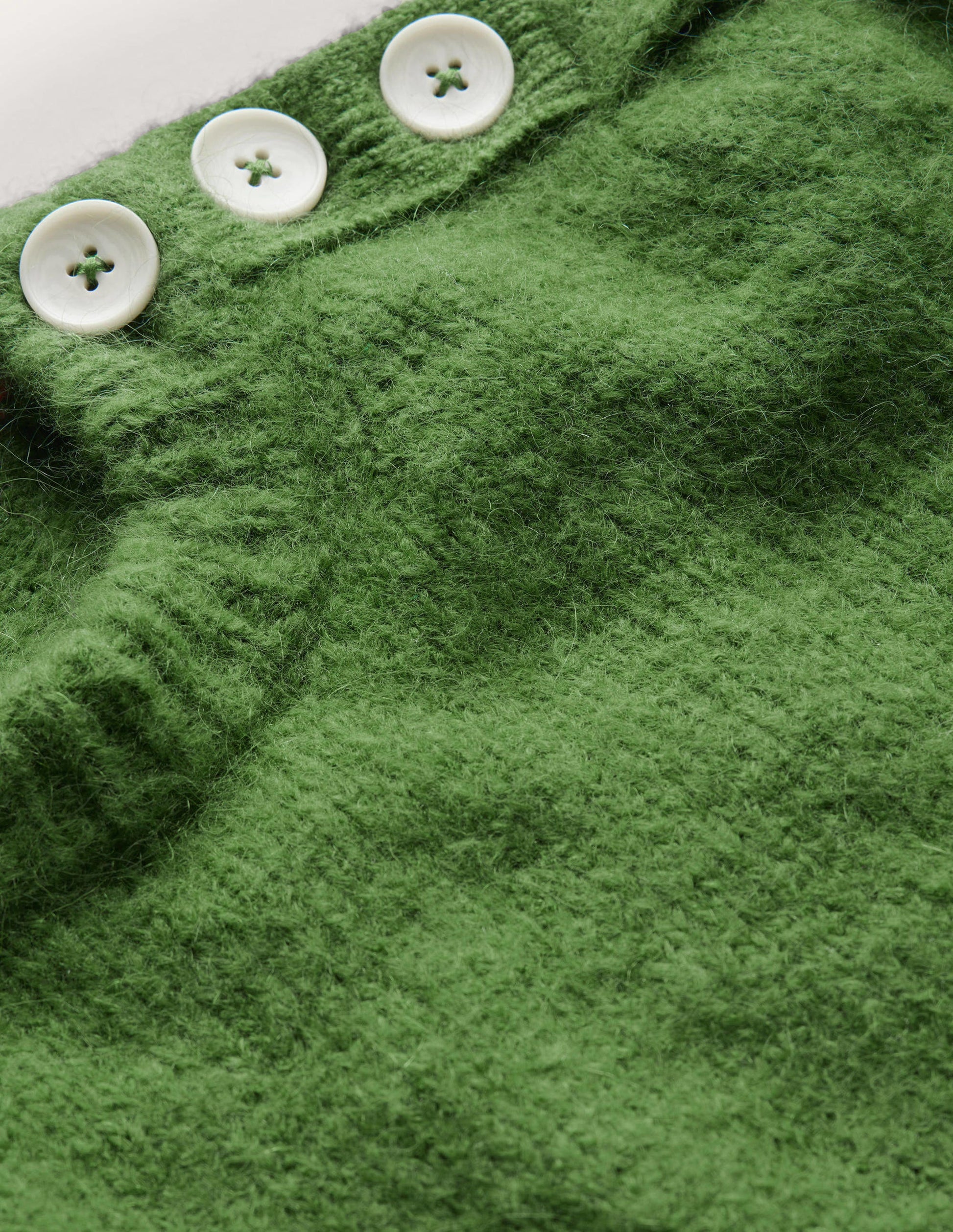 Fluffy Button Shoulder Jumper-Broad Bean-6