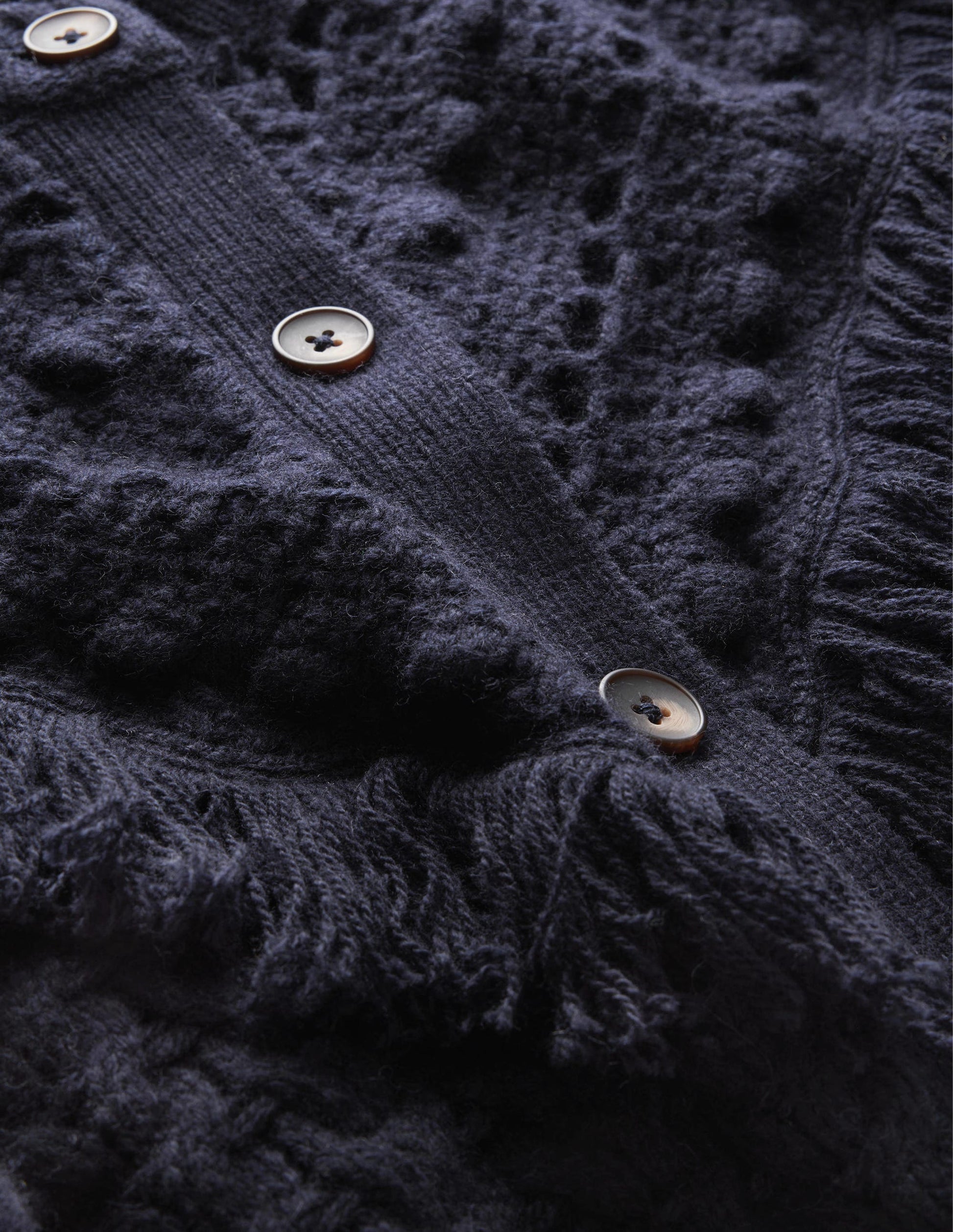 Fringe Detail Cardigan-Navy-7