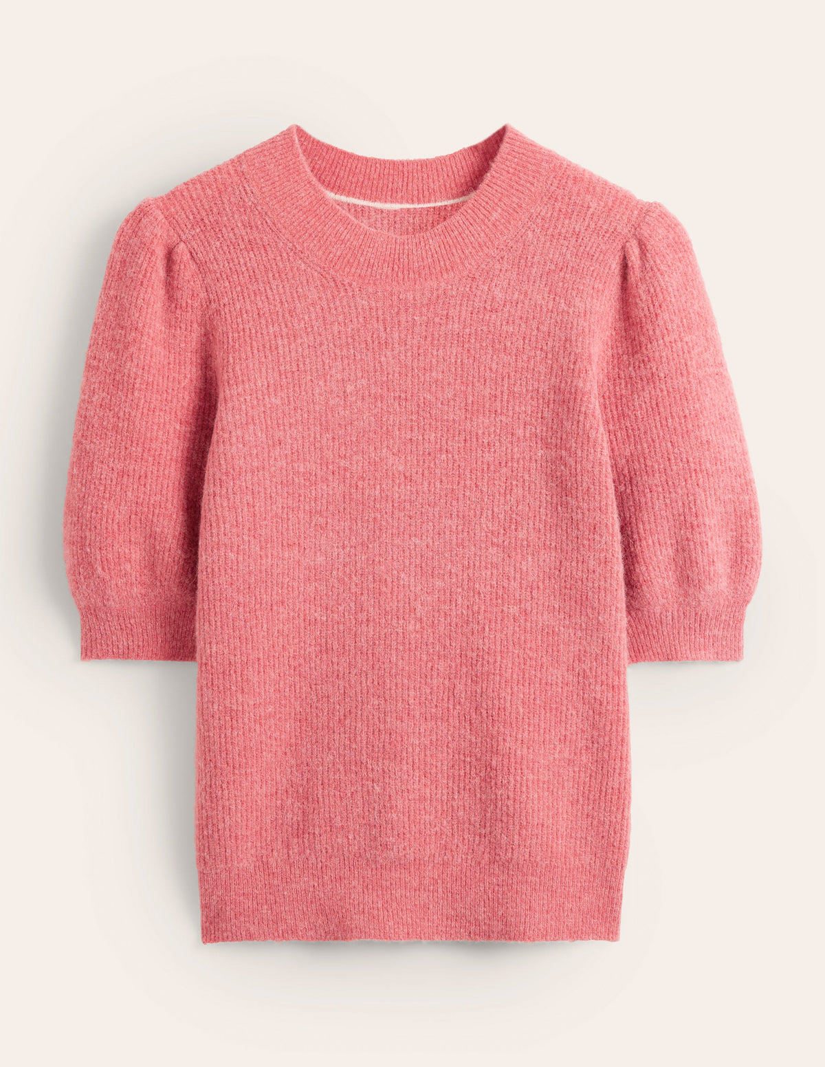 Ribbed Fluffy Top-Faded Rose-5