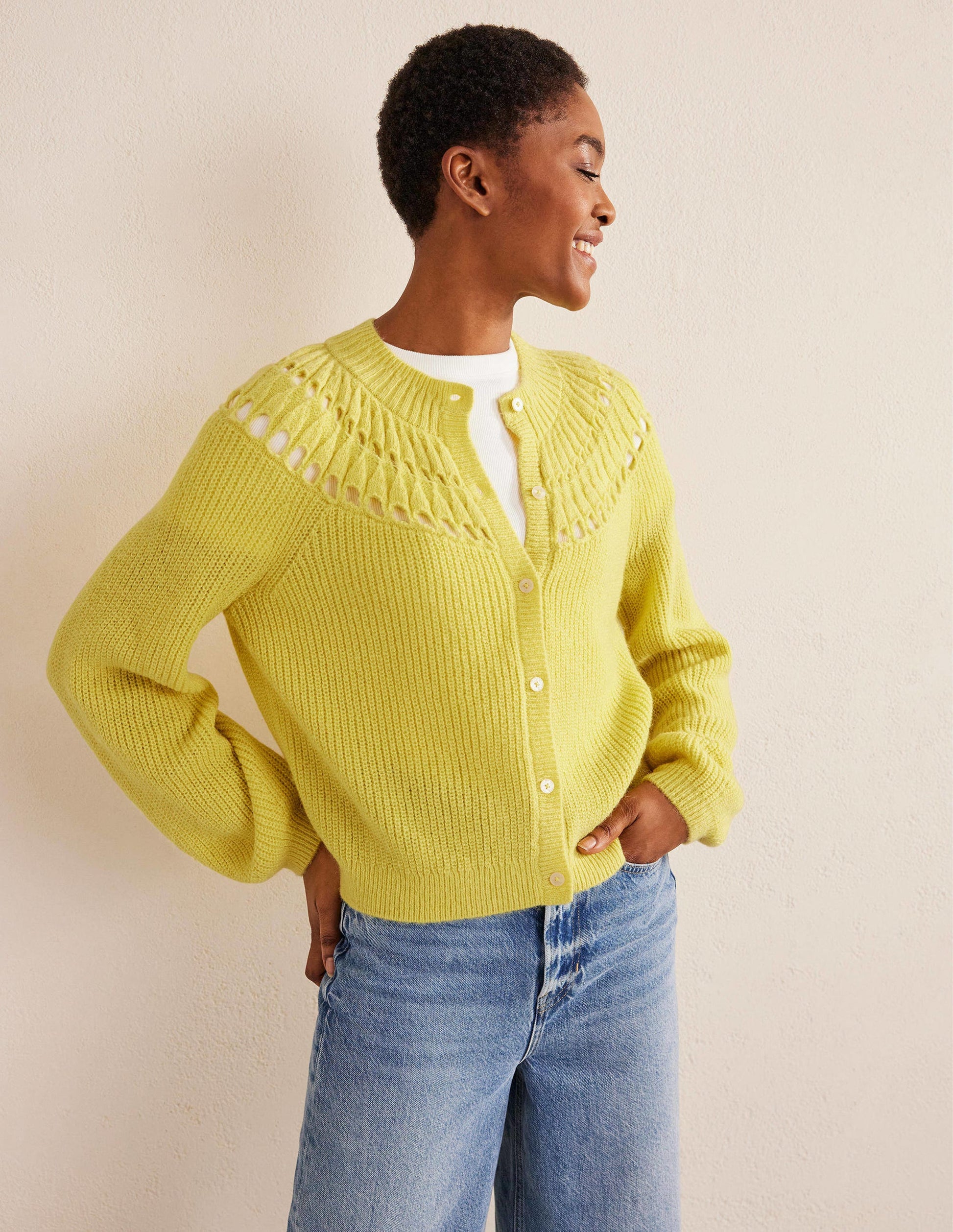 Fluffy Ruffle Cardigan-Spring Day-1