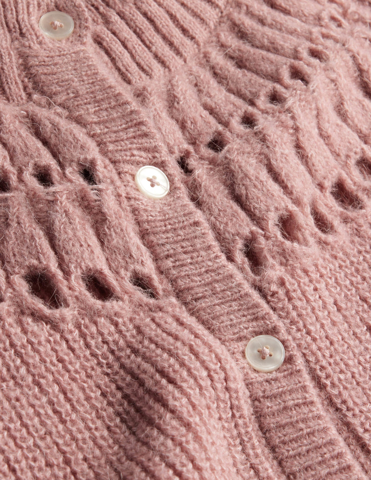 Fluffy Ruffle Cardigan-Dahlia Pink-3