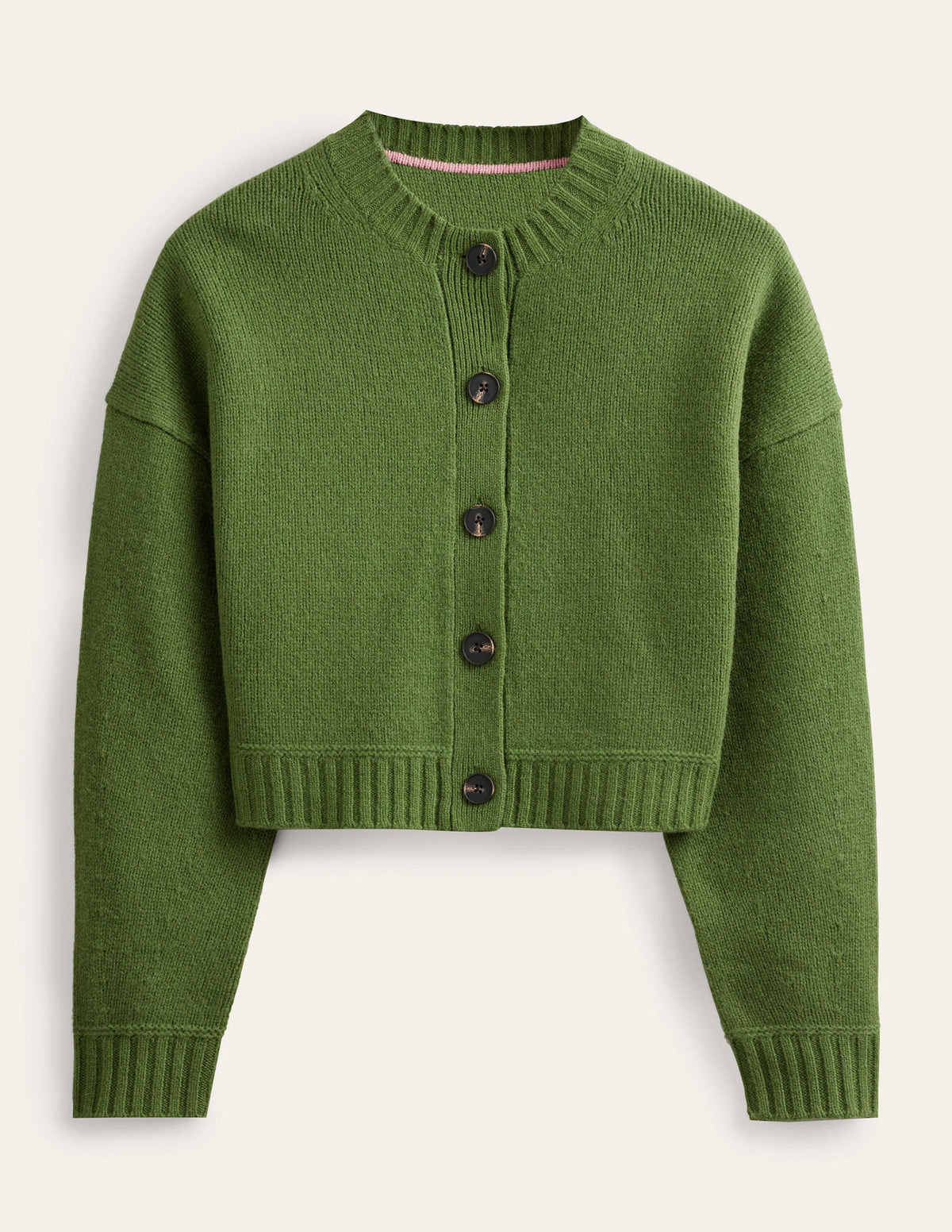 Brushed Wool Cropped Cardigan-Park Ranger - Image 5