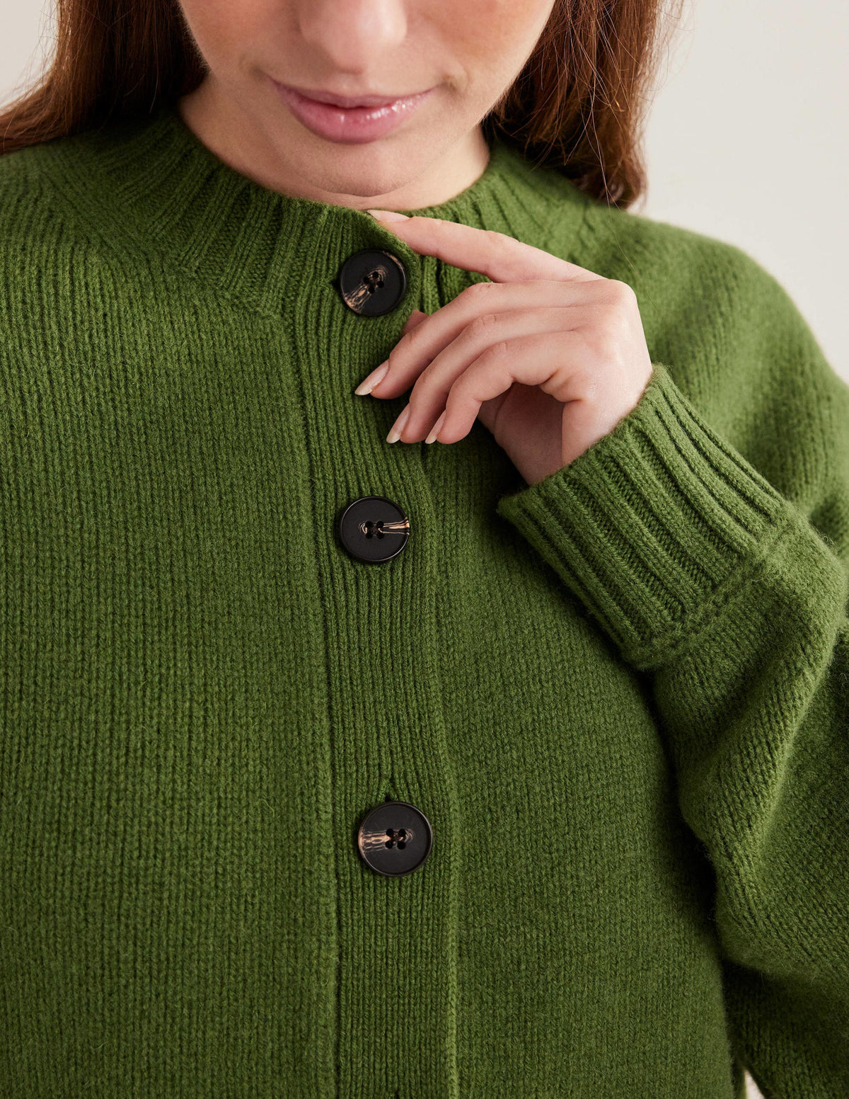 Brushed Wool Cropped Cardigan-Park Ranger - Image 4