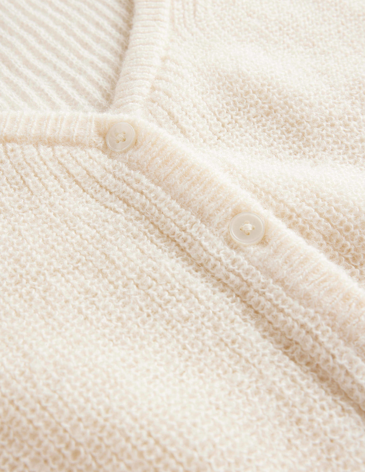 Cropped Fluffy Cardigan-Warm Ivory-6