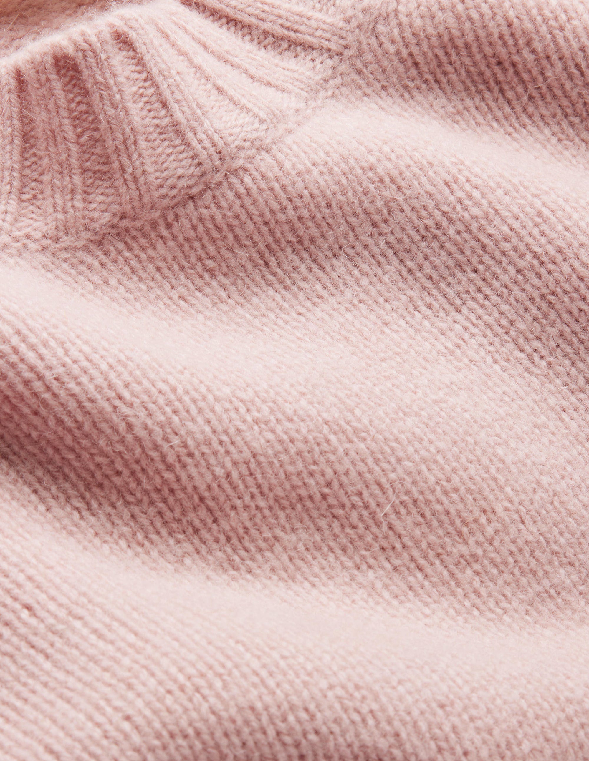 Brushed Wool Cropped Jumper-Chalky Pink - Image 7