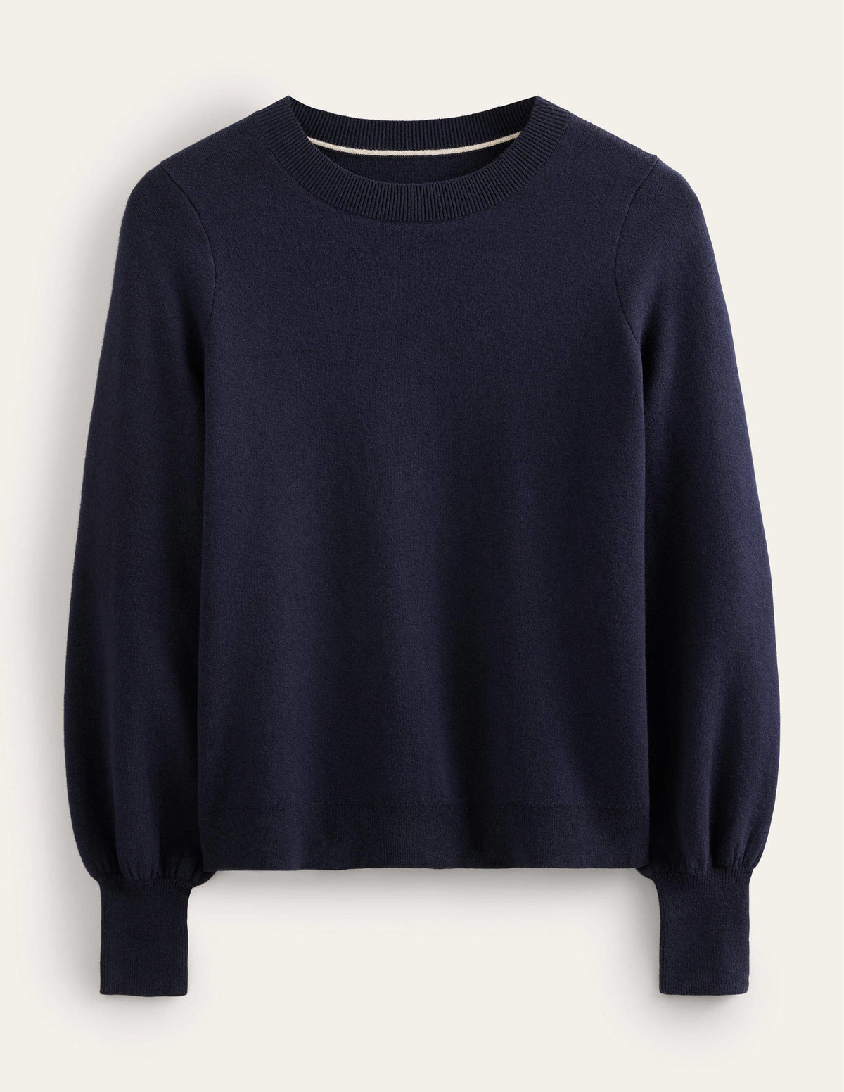 Crew Neck Jumper-Navy - Image 5